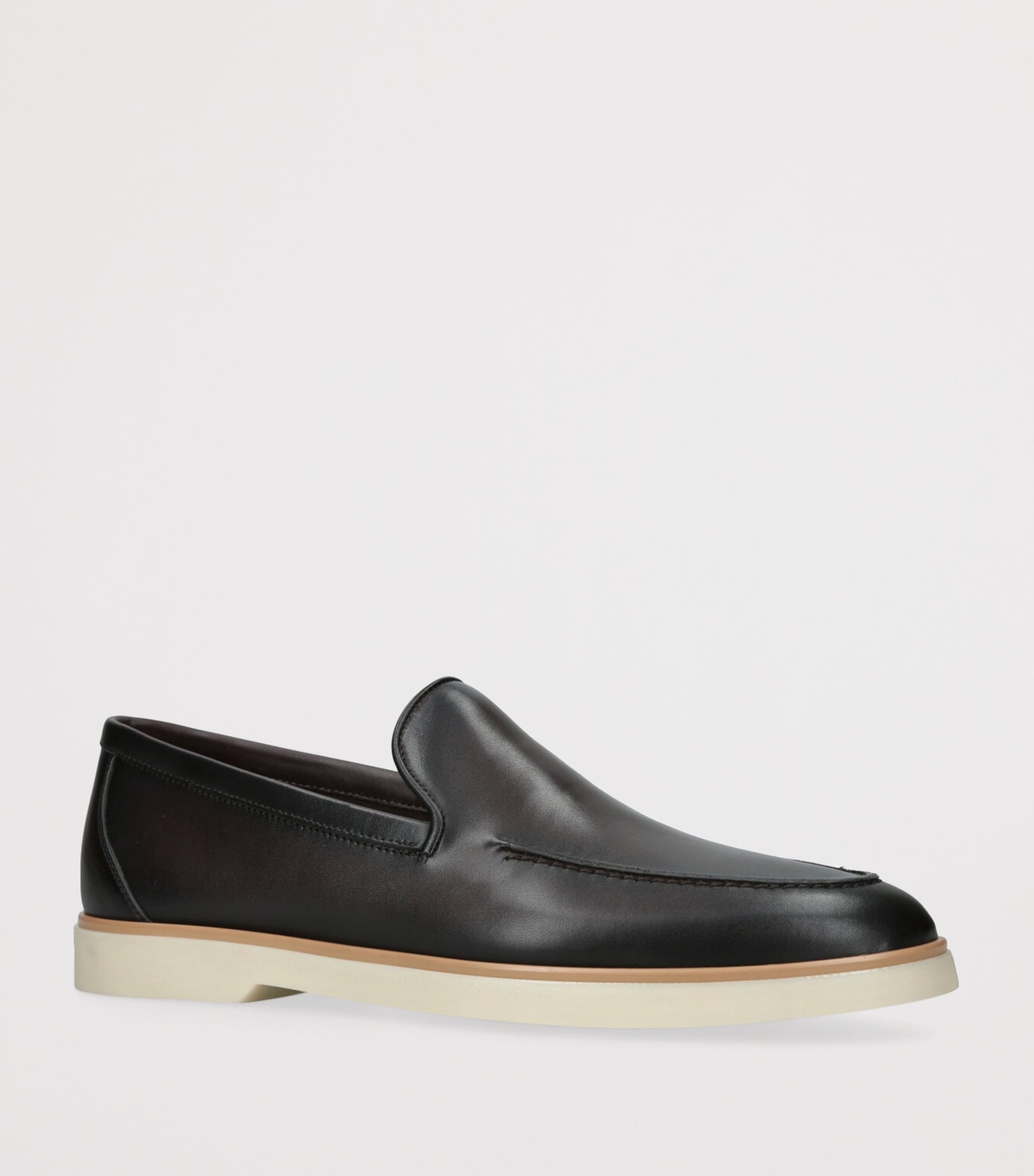 Leather Calpe Loafers DARK BROWN Image 3