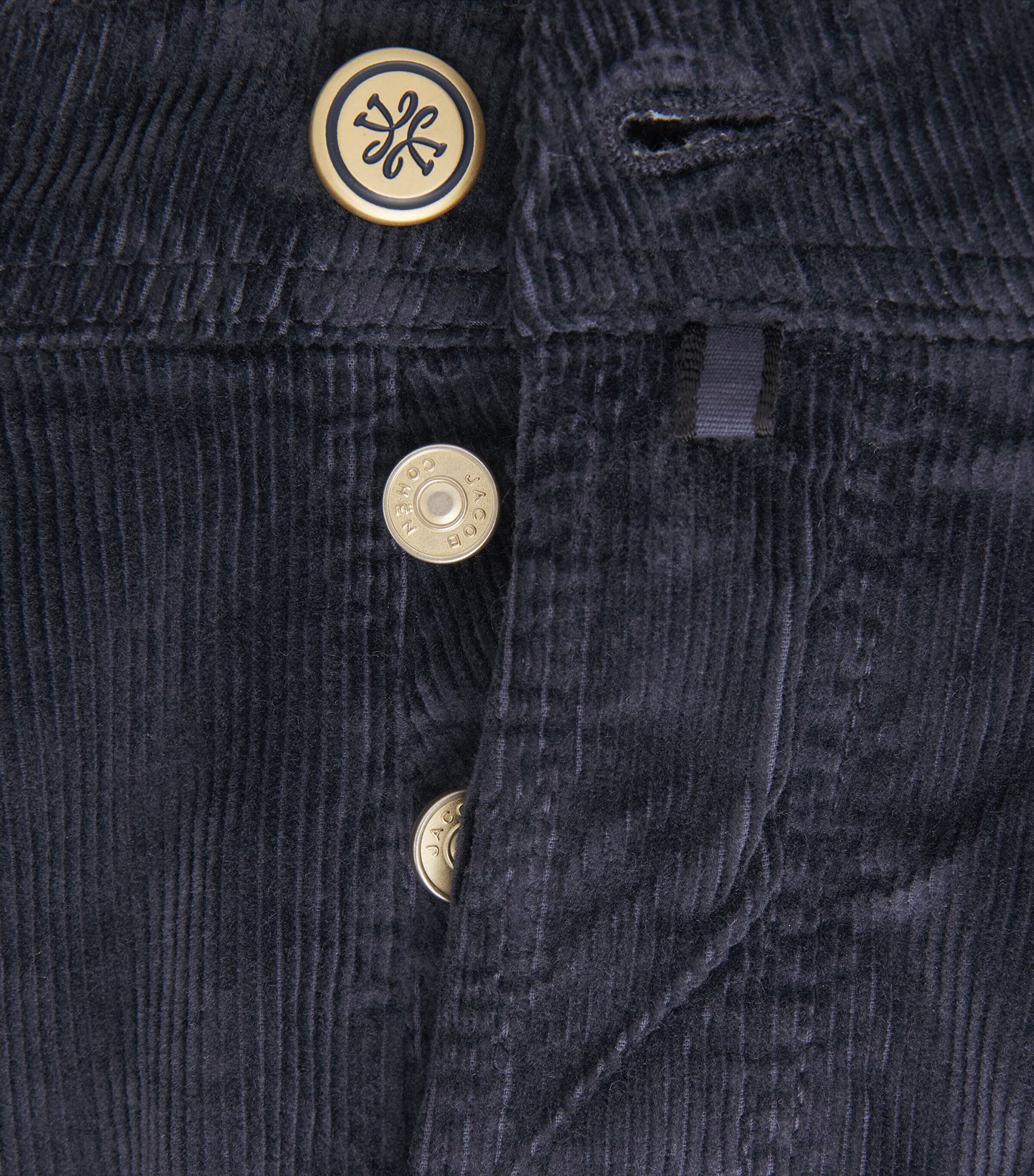 Jacob Cohën Mens Corduroy Bard Slim-Fit Chinos Navy Image 6