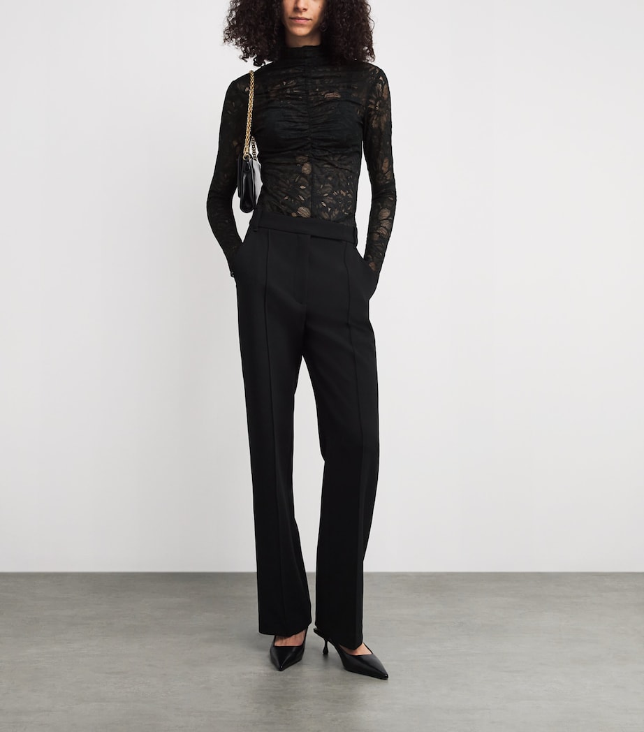 Lace Eleri Long-Sleeve Top DBLK BLACK Image 2