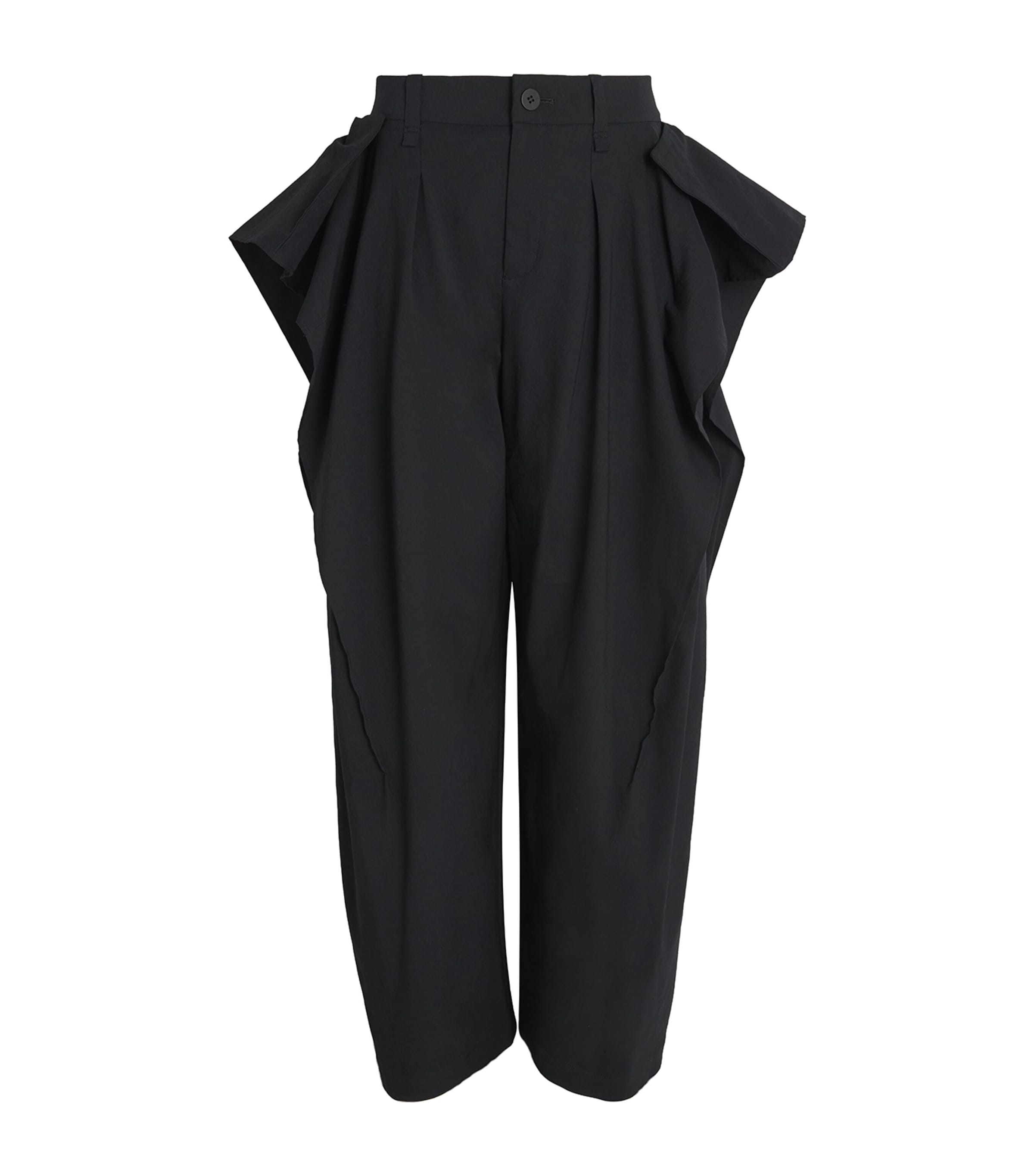 Shop Issey Miyake Wide-leg Personality Trousers In Black