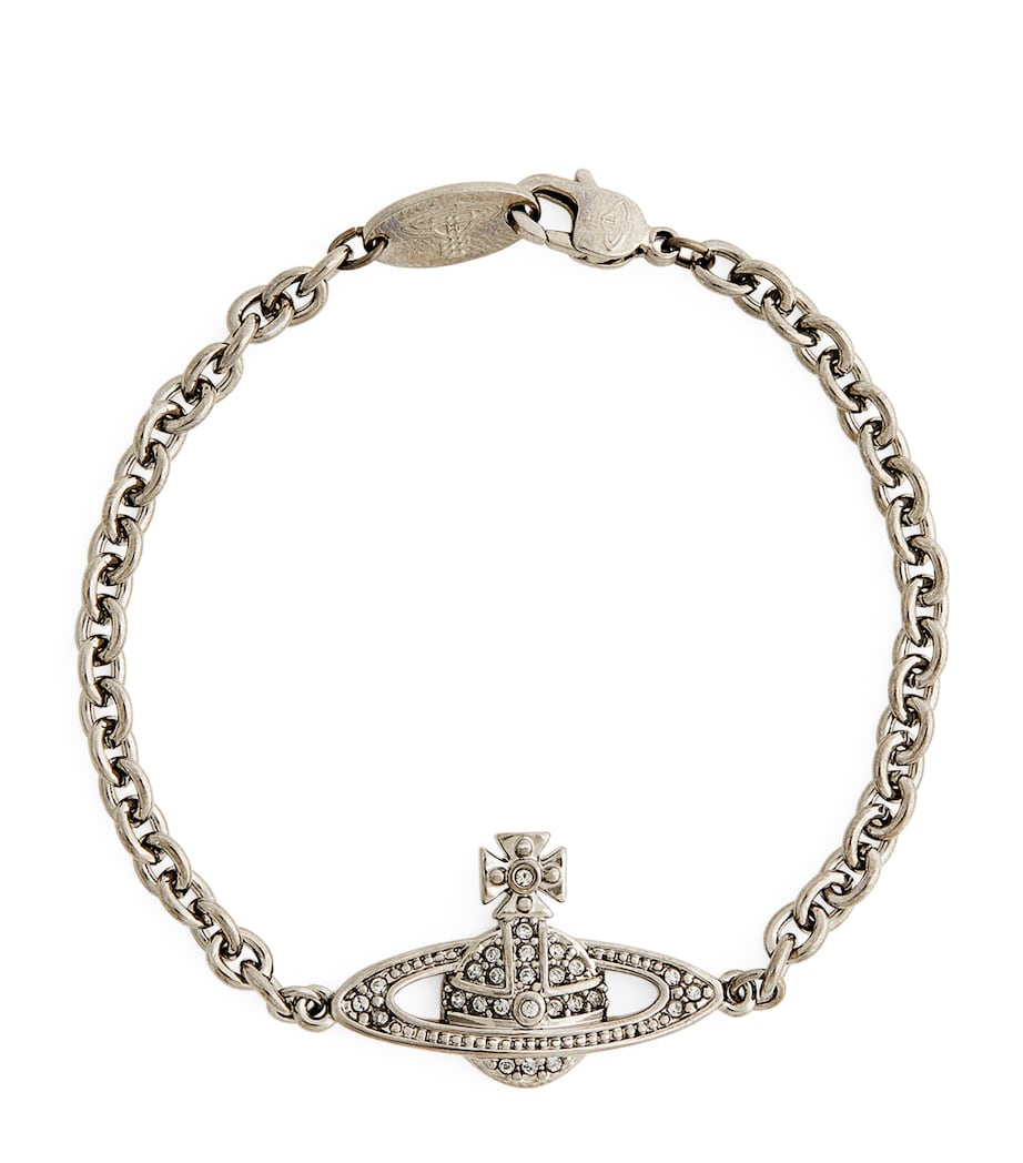 Mini Bas Relief Orb Bracelet S108-RUTHENIUM BLACK Image 1