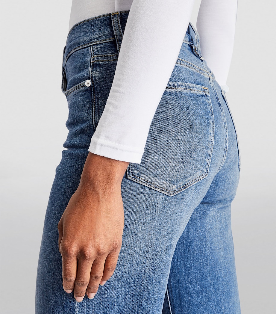 Le Slim Palazzo Wide-Leg Jeans DRIZZLE Image 6