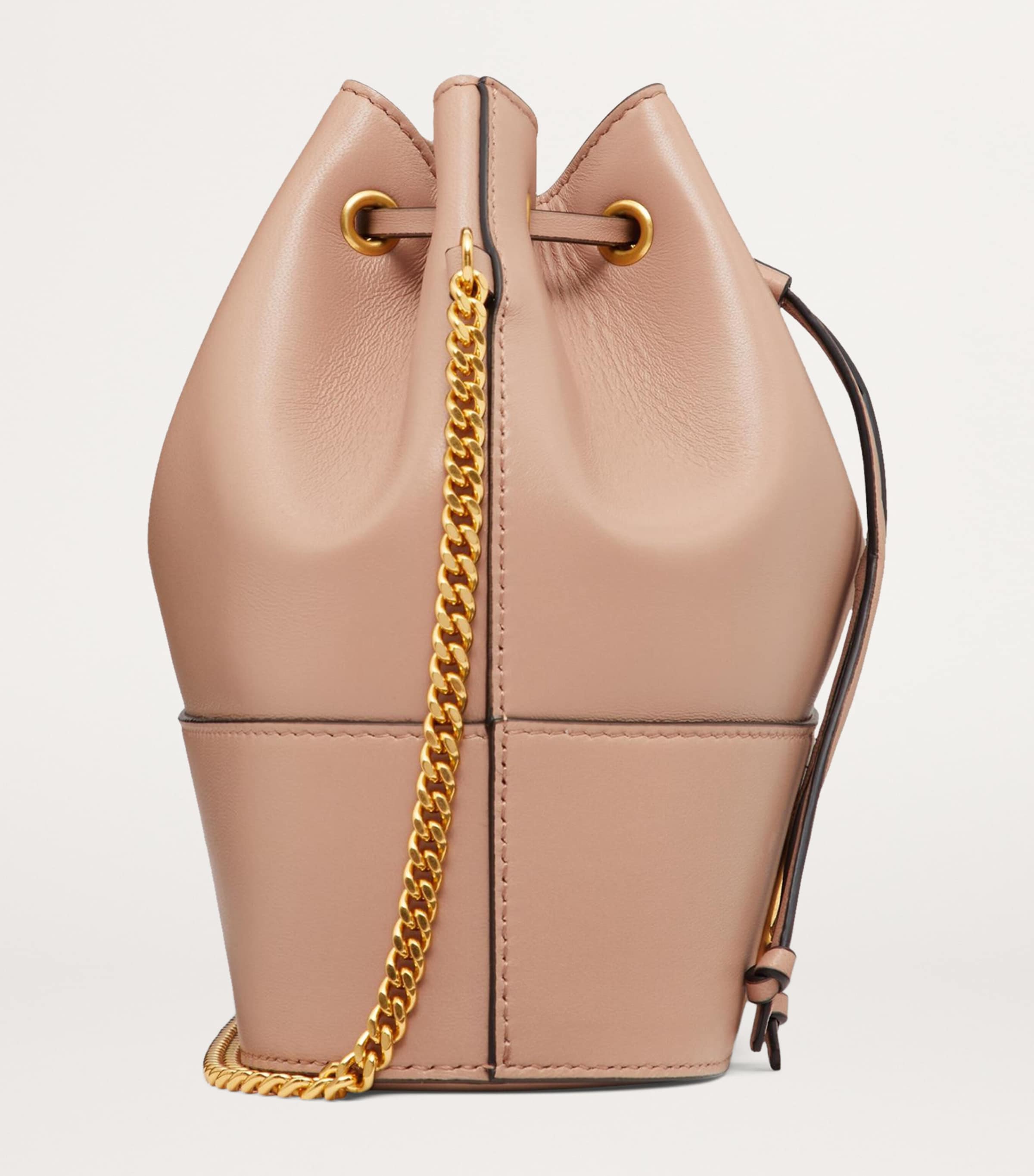 Valentino Garavani Leather VLogo Bucket Bag | Harrods US