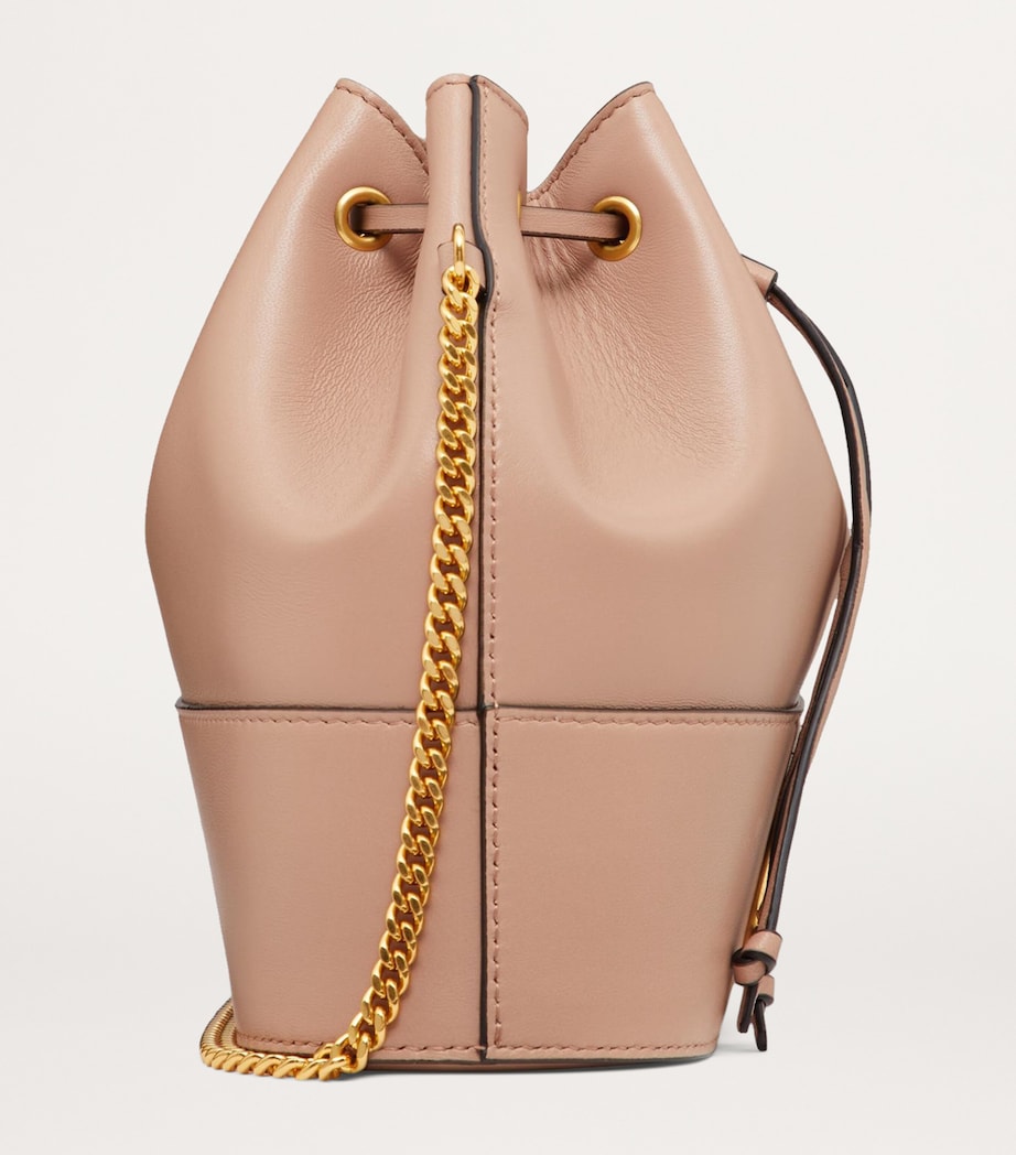 Valentino Garavani Leather VLogo Bucket Bag Image 4