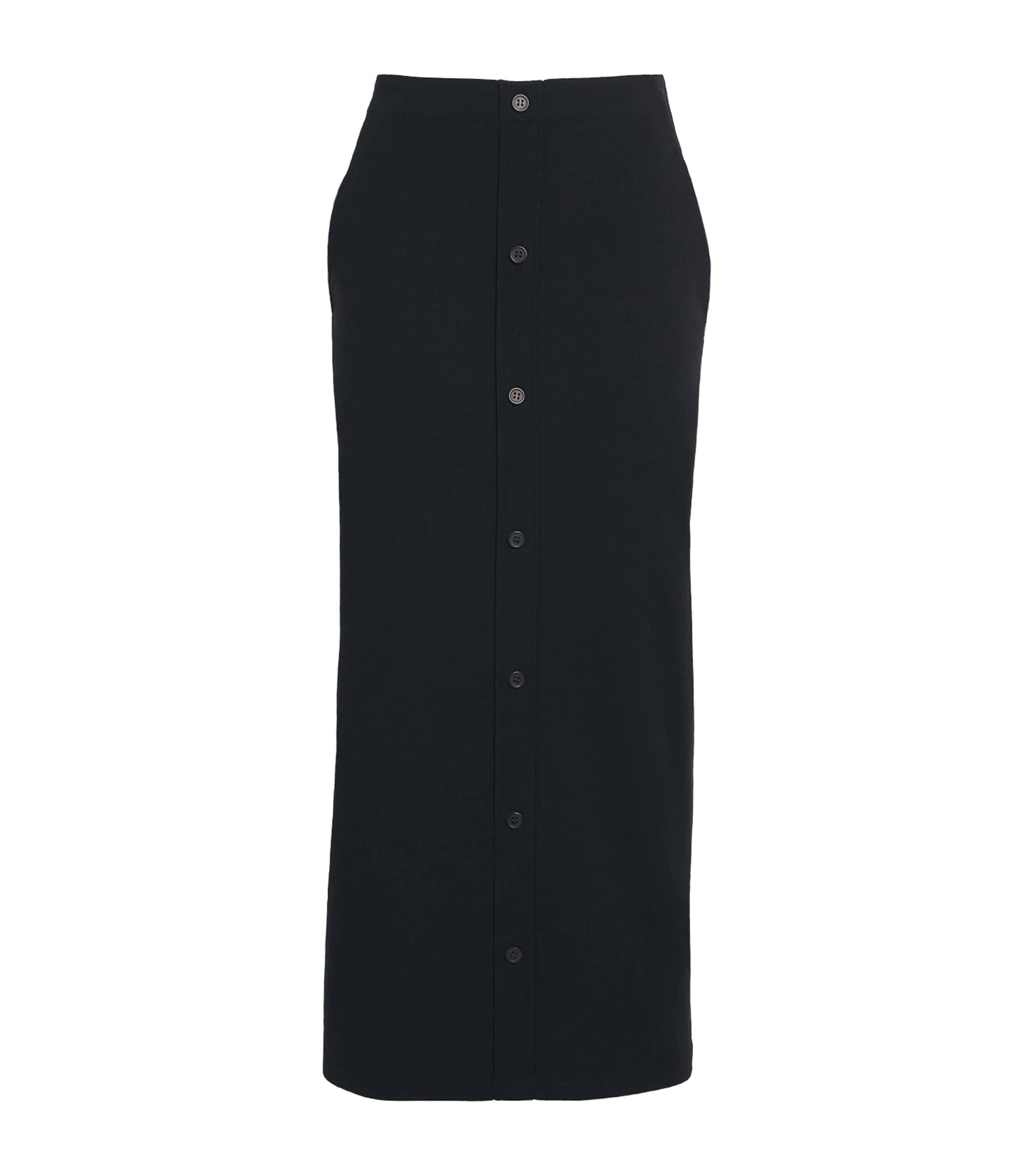 Issey Miyake Like Torso Like Shirt Maxi Skirt In Black