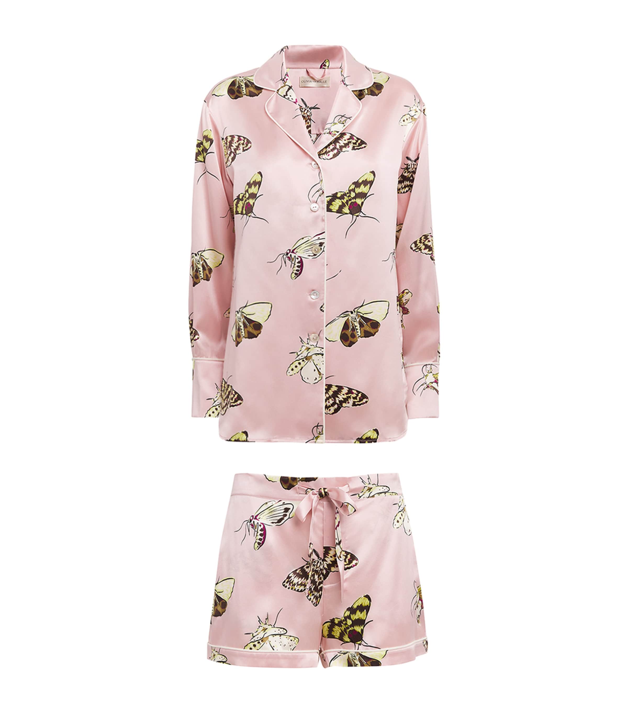 Olivia von Halle Womens Silk Moth Alba Elda Pyjama Set Elda Image 1
