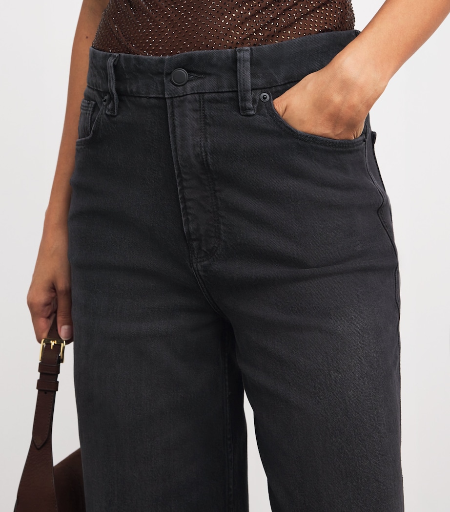 Good Skate Cropped Wide-Leg Jeans 407 BLACK Image 6