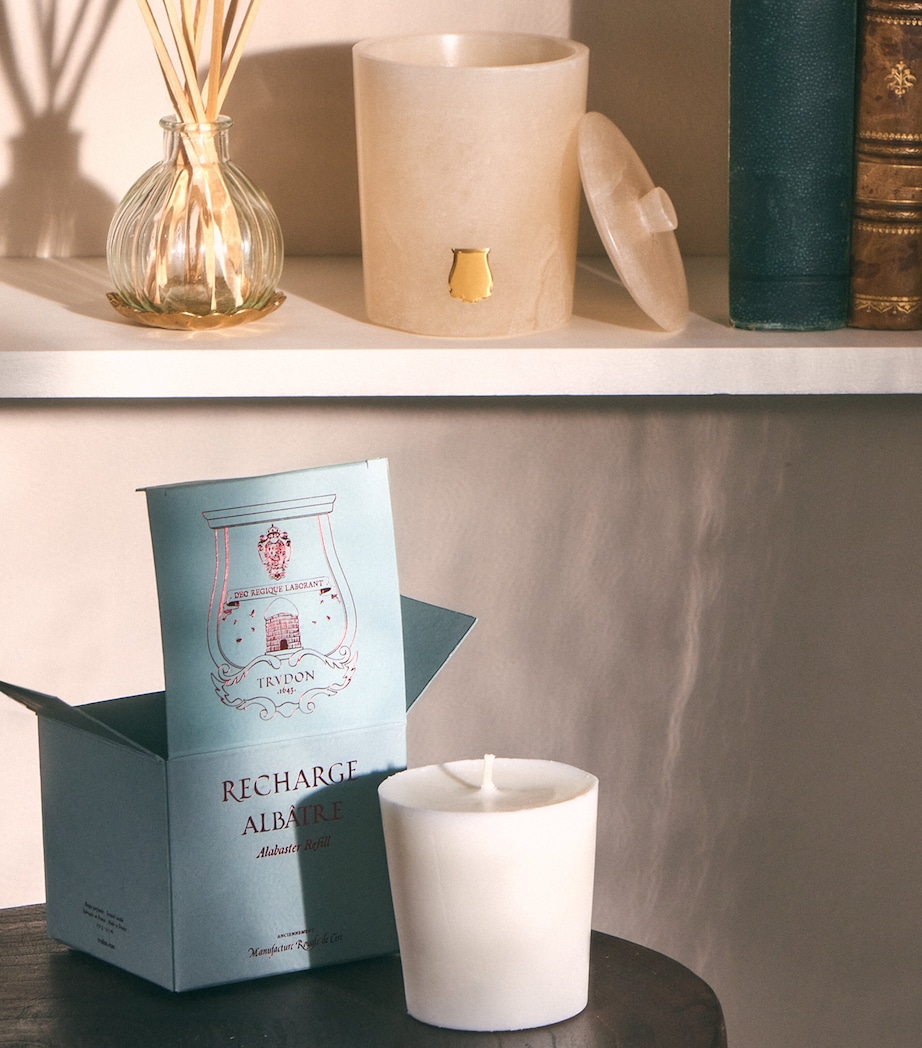 Trudon Alabaster Cyrnos Scented Candle (270g) - Refill White Image 4