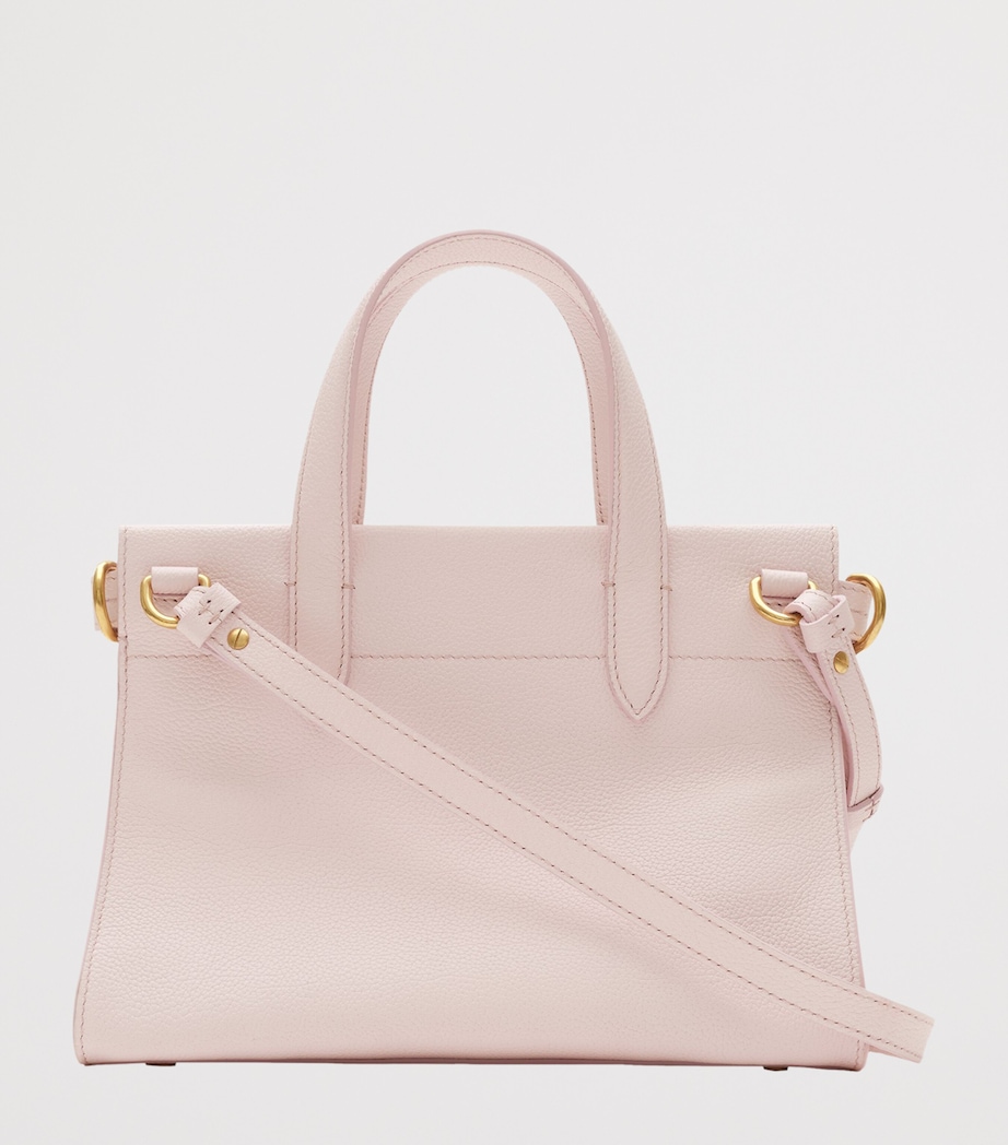 Burberry Womens Mini Calfskin Cotswolds Tote Bag Cameo Pink Image 2
