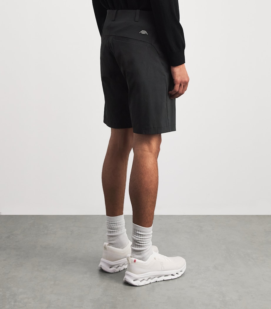 Alba Mens Cotton-Blend Techno Shorts Black Image 5