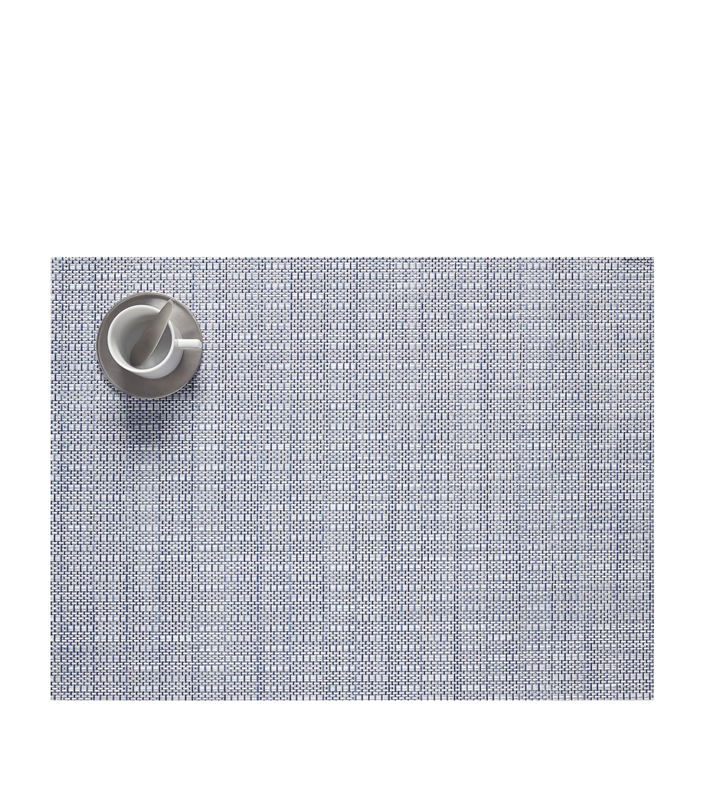 Shop Chilewich Thatch Rectangular Placemat Pebble In Blue