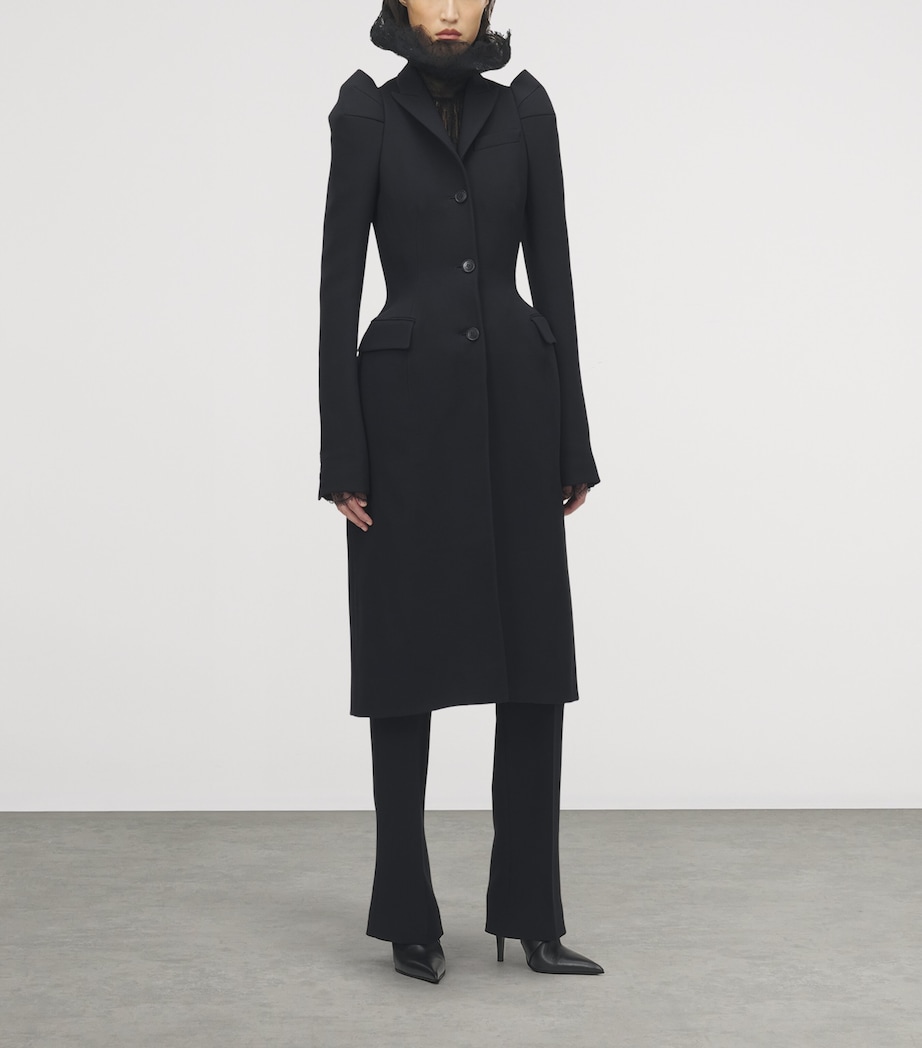 Wool-Blend Structured Coat 1000 Image 4