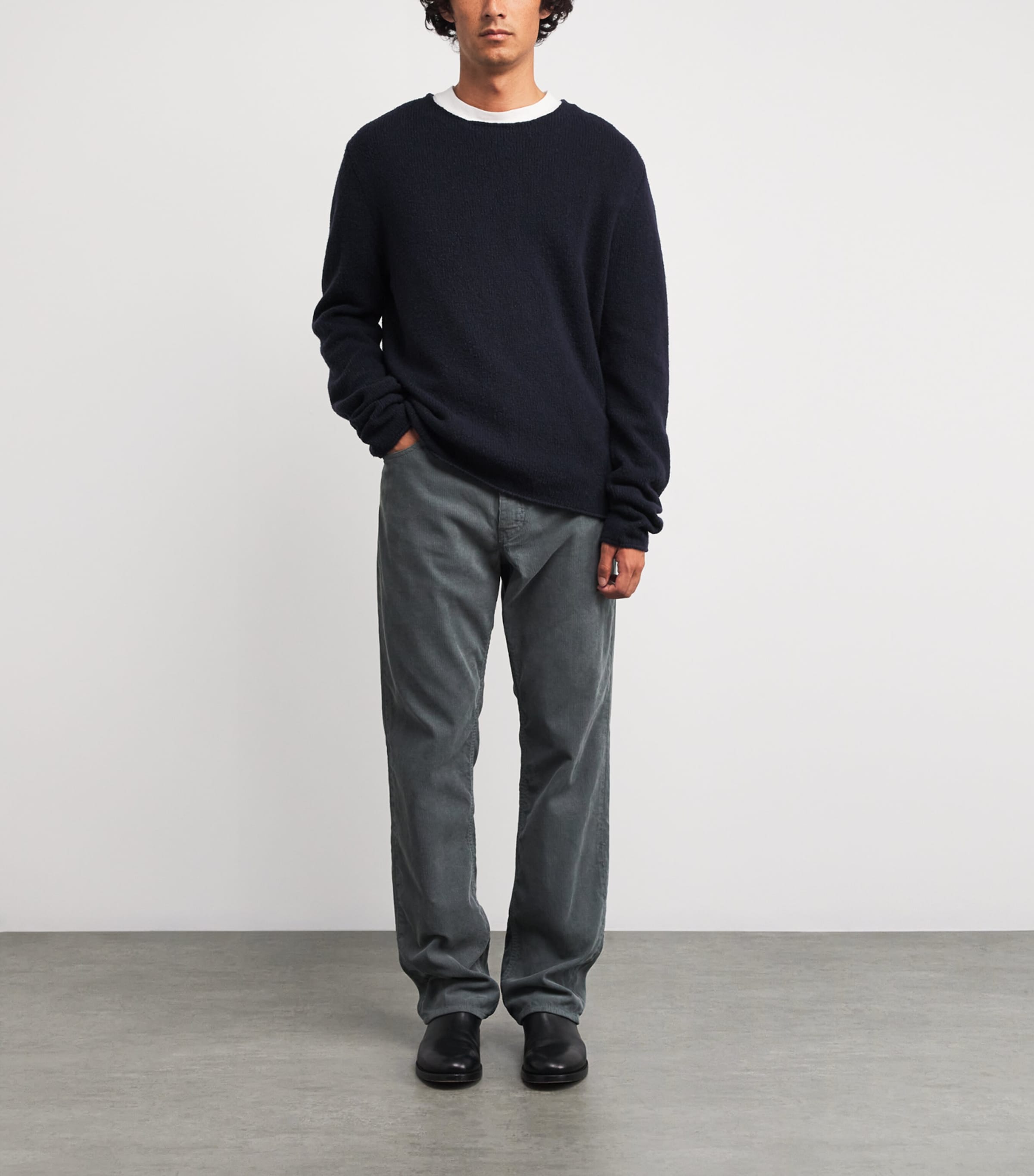 Nikola Wool Sweater DARK NAVY Image 2