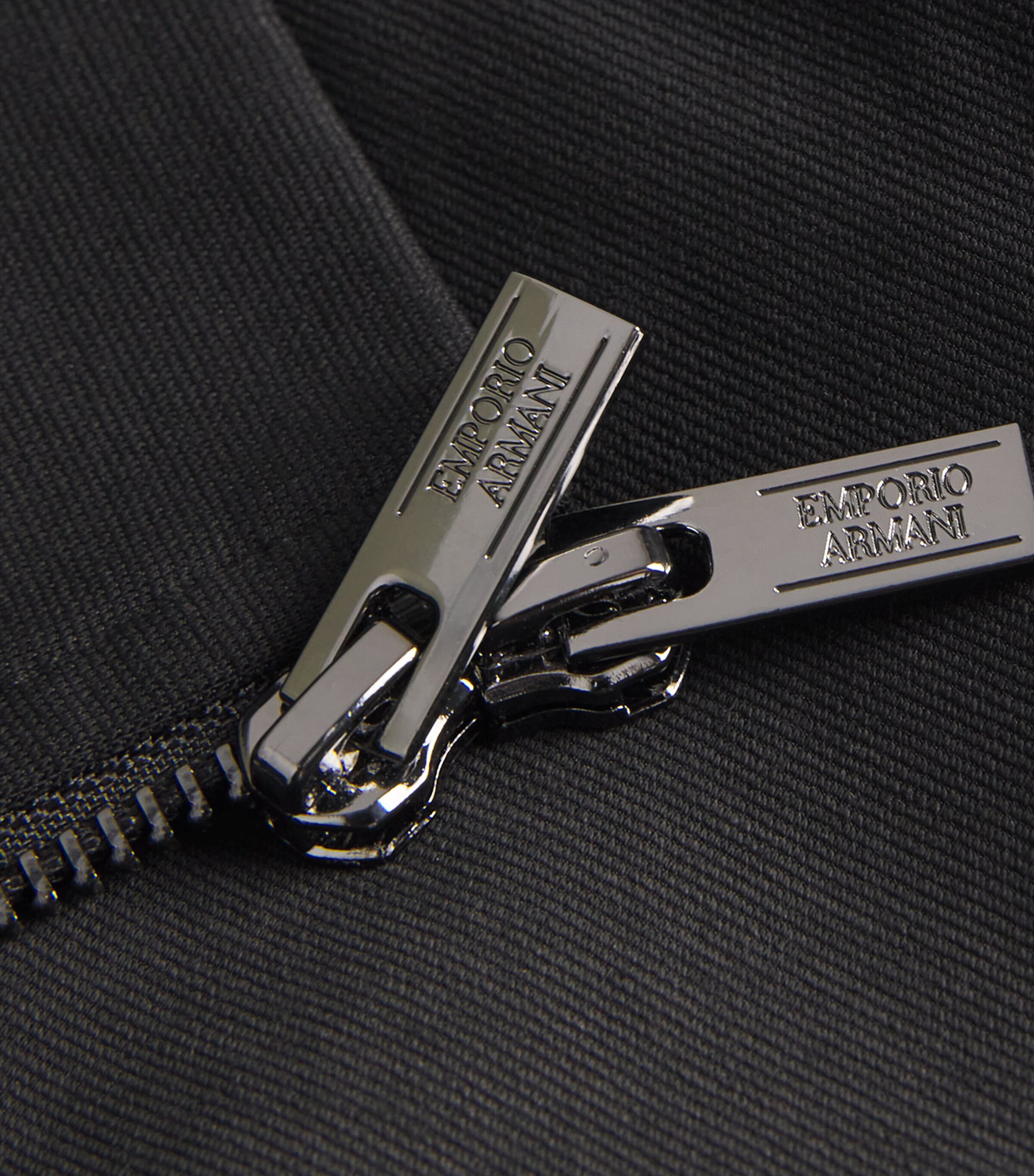 Ponte-Di-Roma Knit Zip-Up Hoodie 999 Image 5