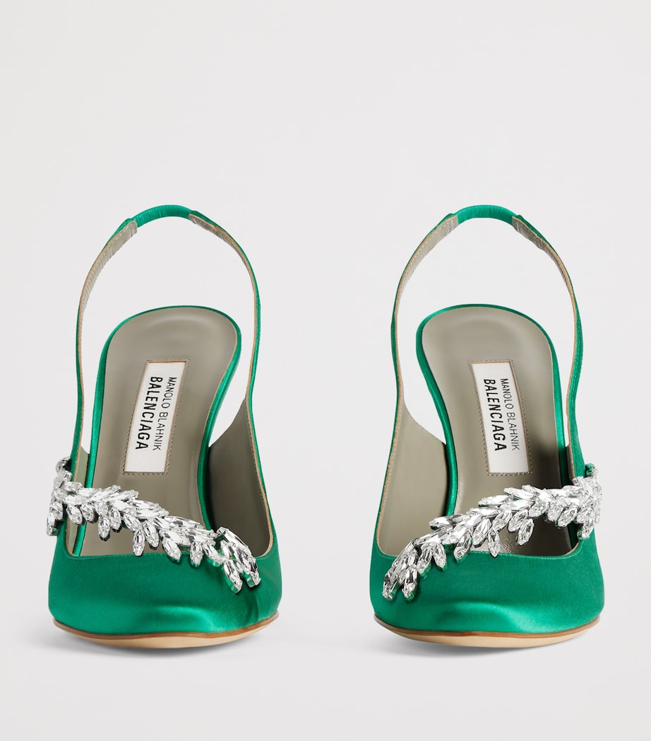 Balenciaga x Manolo Blahnik Embellished Slingback Heels 105 Image 3