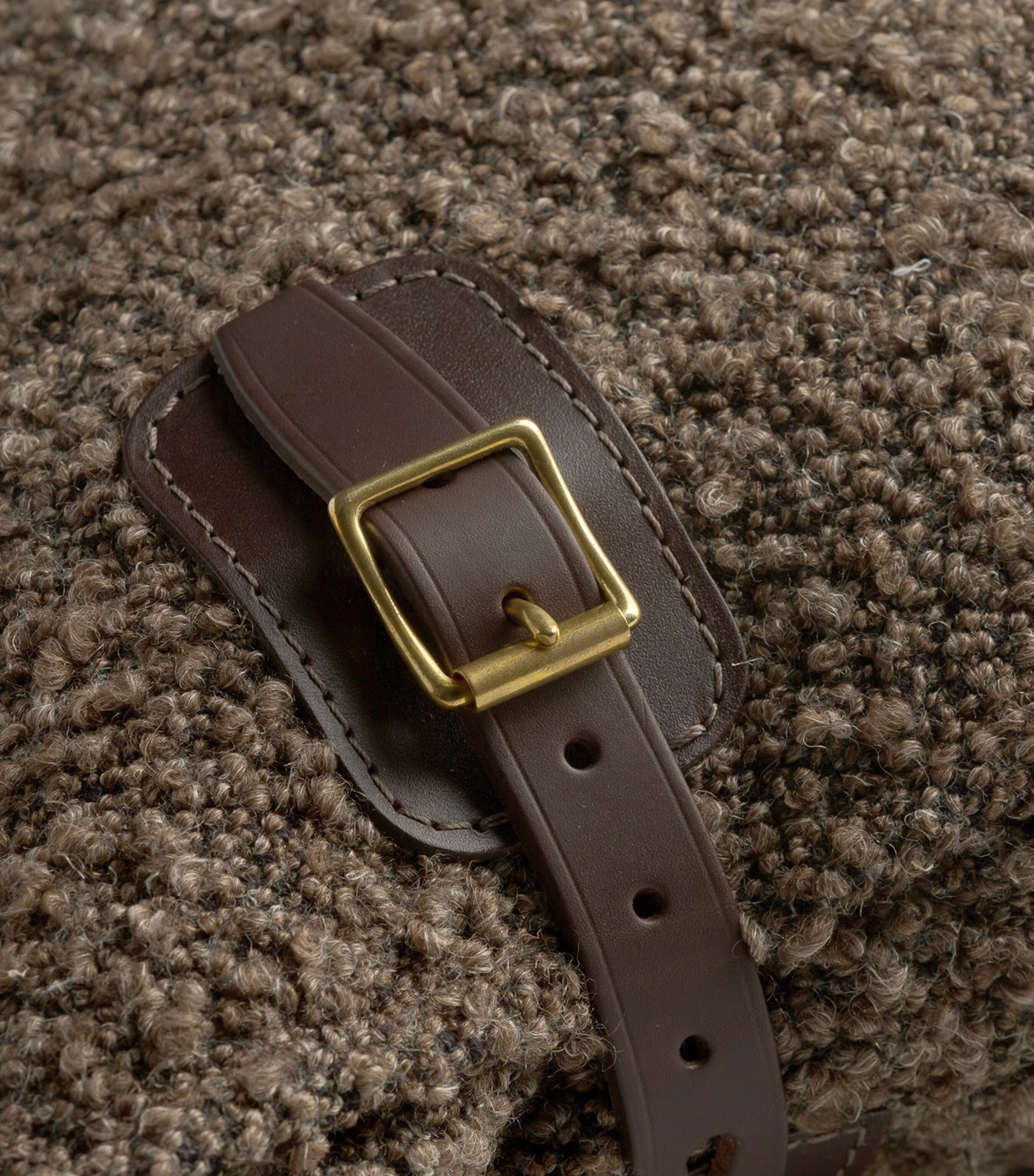 Wool-Blend Attenborough Buckle Cushion (45cm x 45cm) HYENA Image 3