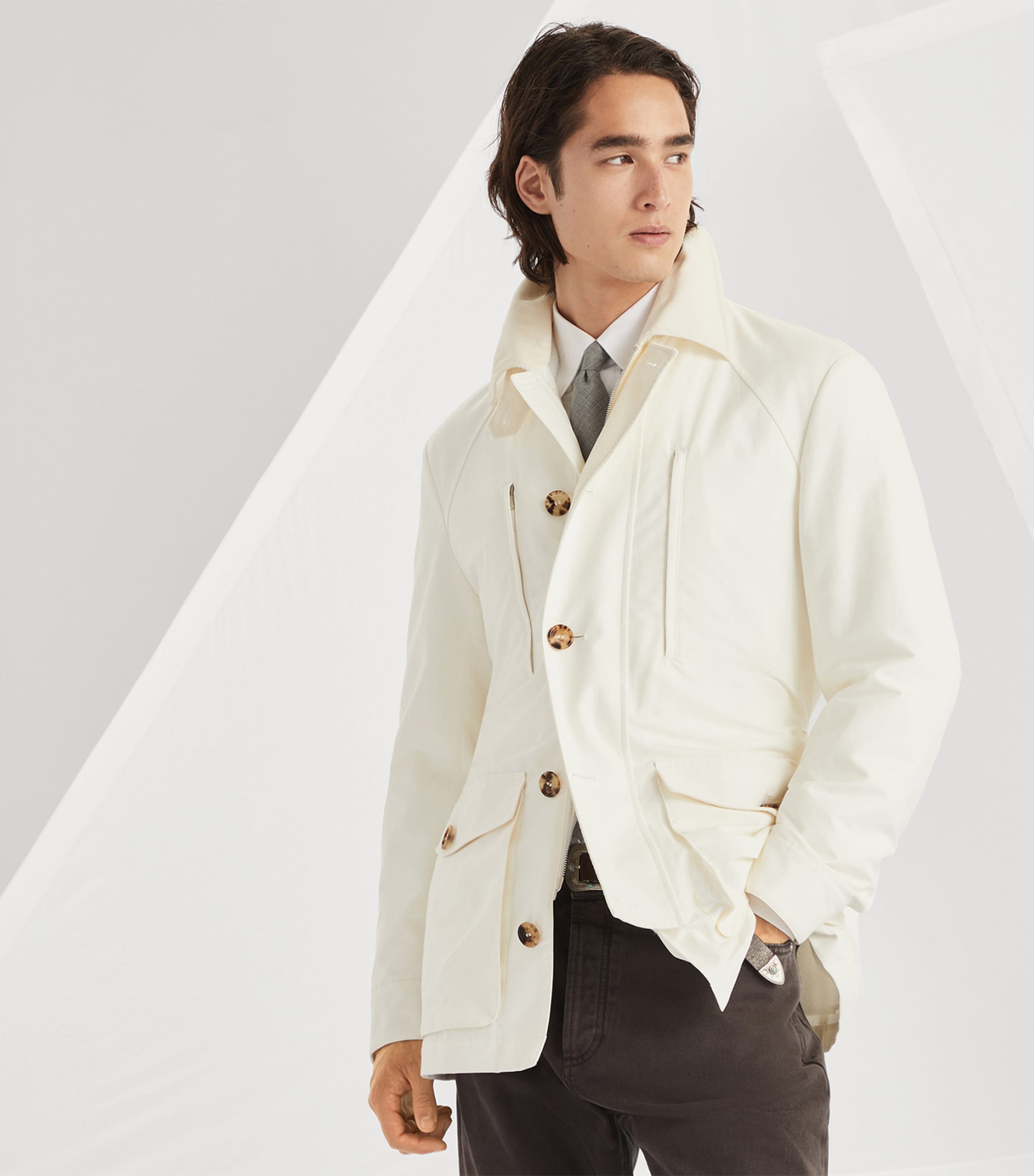 【送料&関税込】Brunello Cucinelli Belted Waist Jacket Brunello Cucinelli Belted Linen Twill Blazer | Neiman Marcus