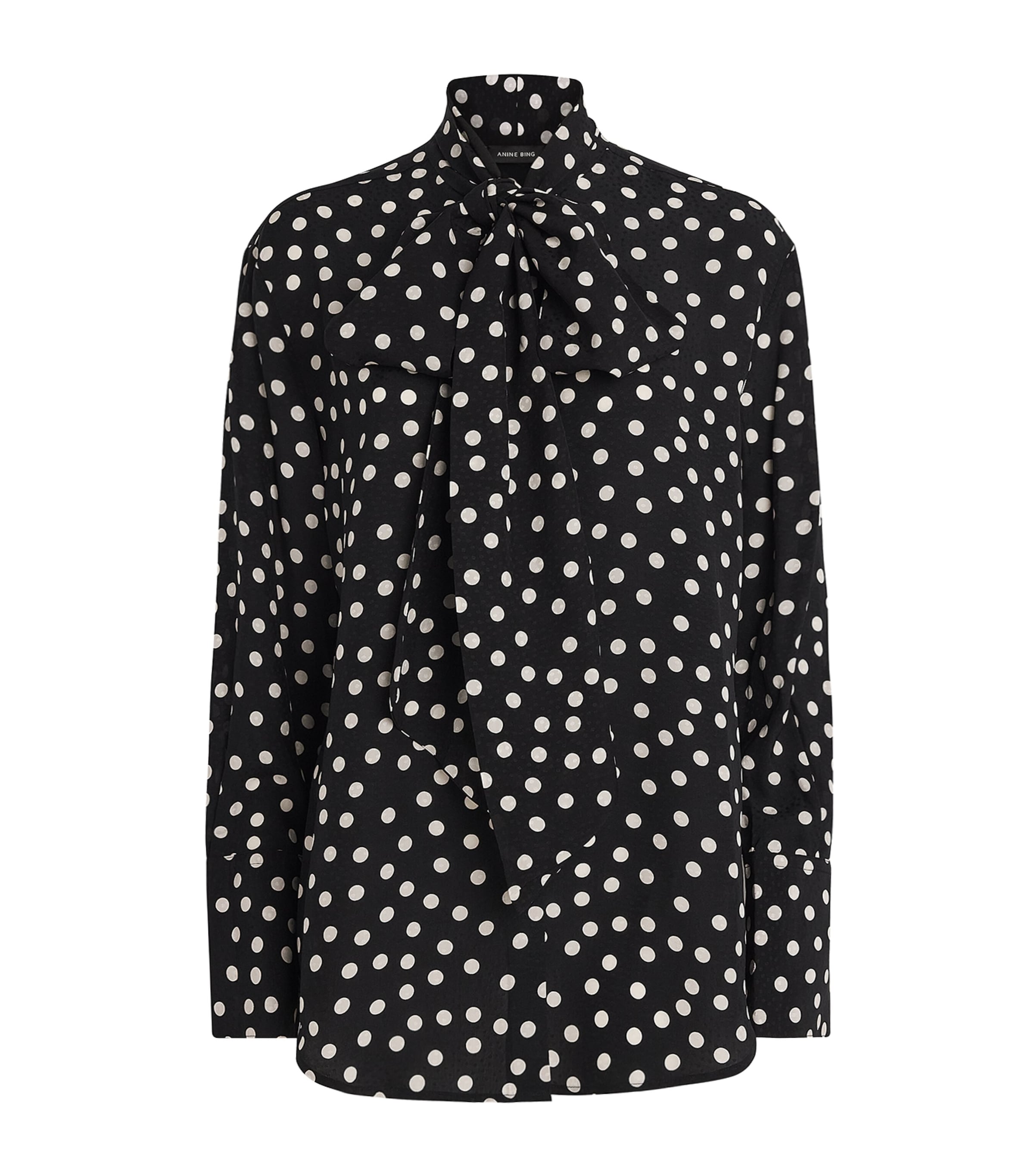 Polka Dot Ruby Blouse WHITE/BLACK Image 1