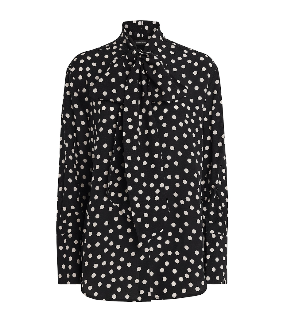 Polka Dot Ruby Blouse WHITE/BLACK Image 1