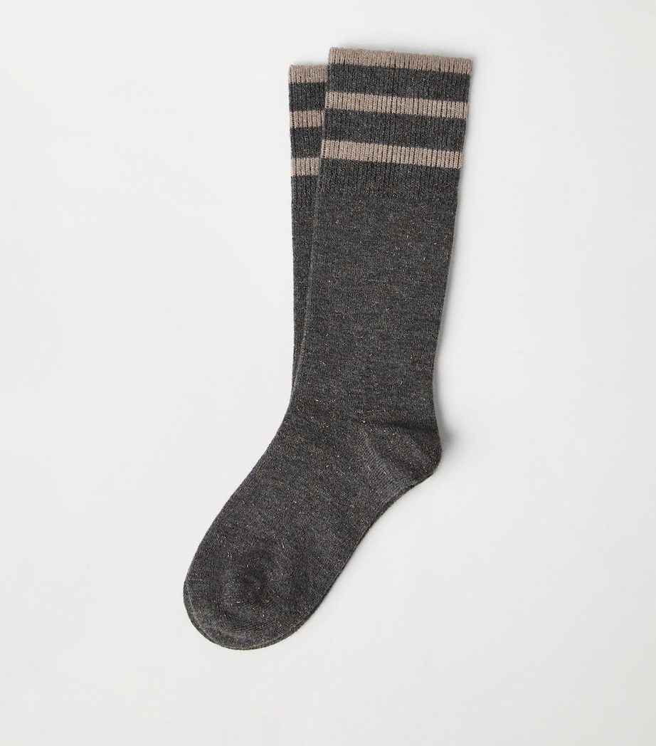 Cashmere-Blend Sparkling Knit Socks CNC38 Image 3