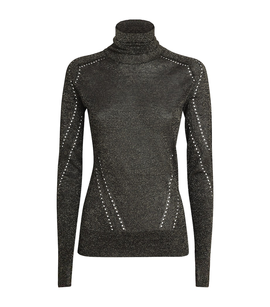 Metallic Lurex Leblanc Sweater BLACK/GILT Image 1