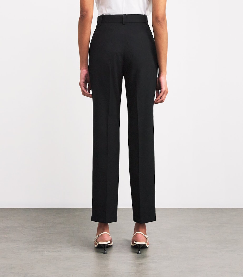Wool Norma Tailored Trousers 990 BLACK Image 4