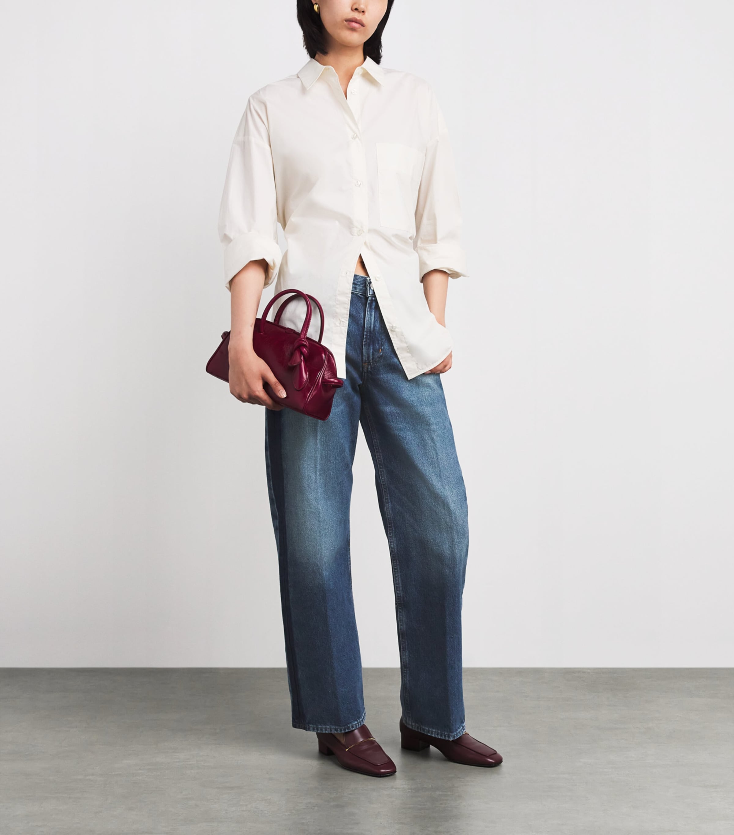 Tuxedo-Detail Lindz Low-Rise Straight Jeans LIRO Image 2