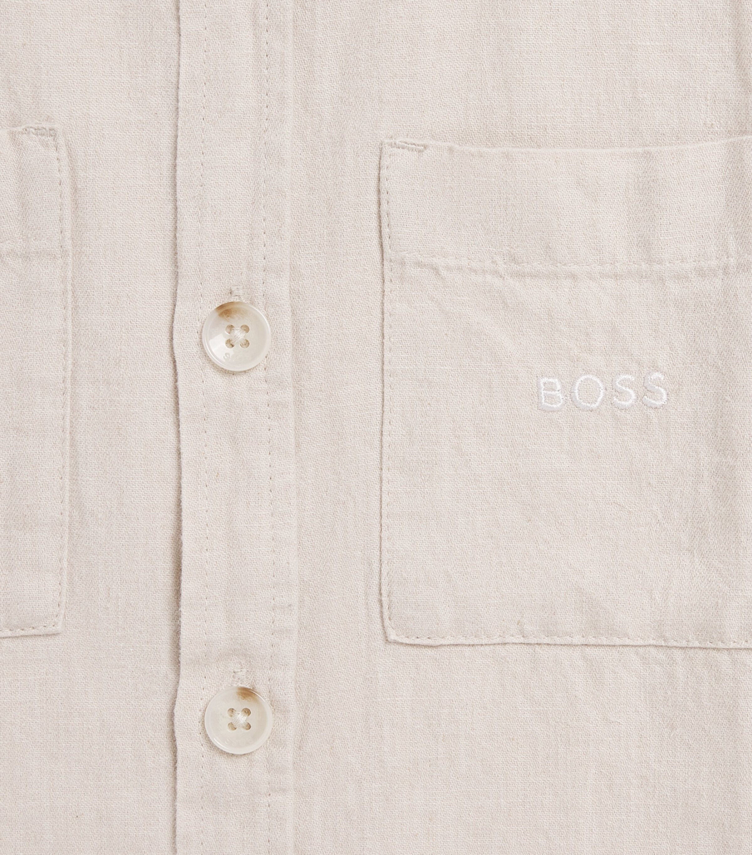 BOSS Kidswear Linen-Cotton Shirt (5-16 Years) Image 3