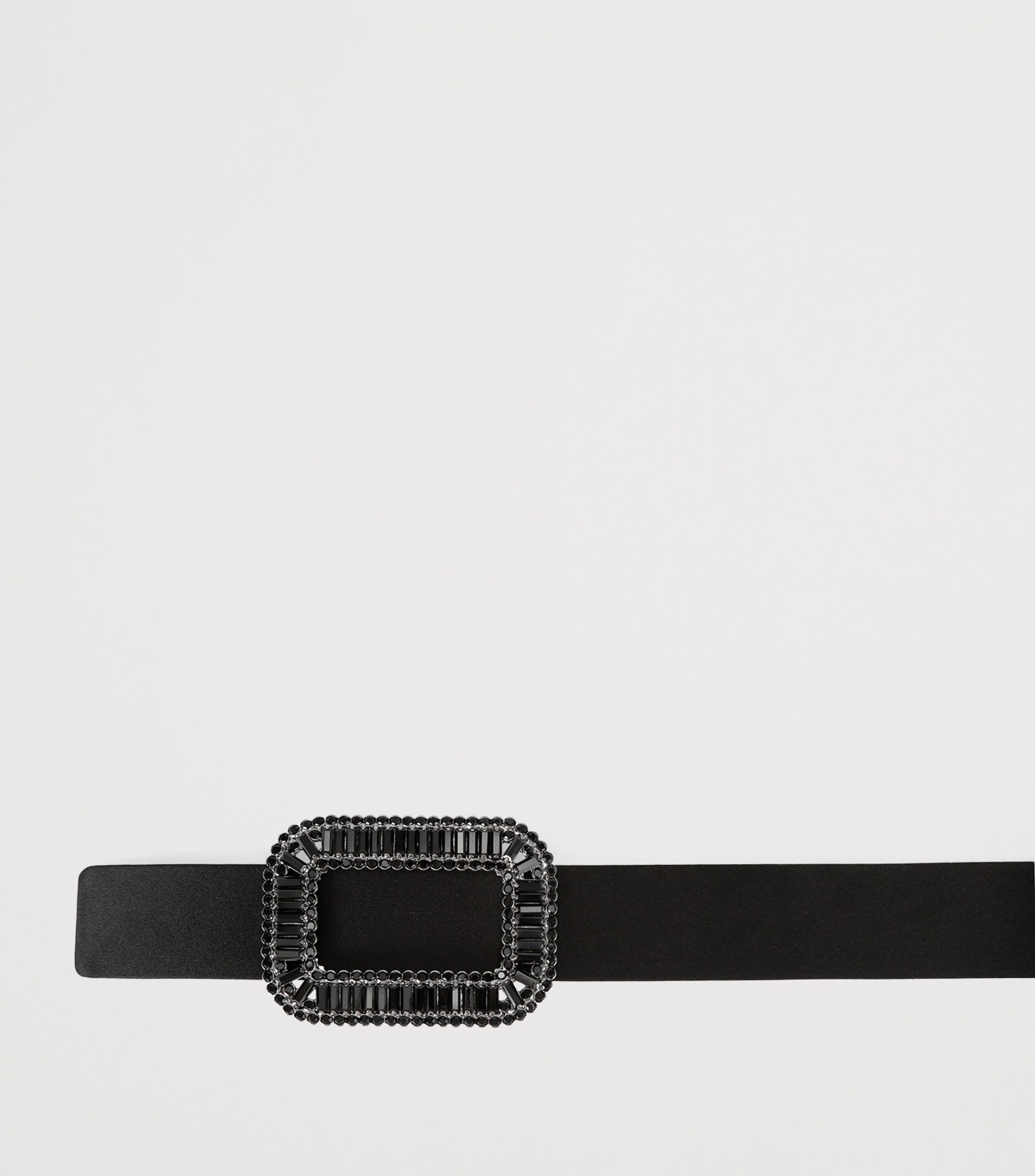 Satin Pilgrim Belt BLACK Image 2