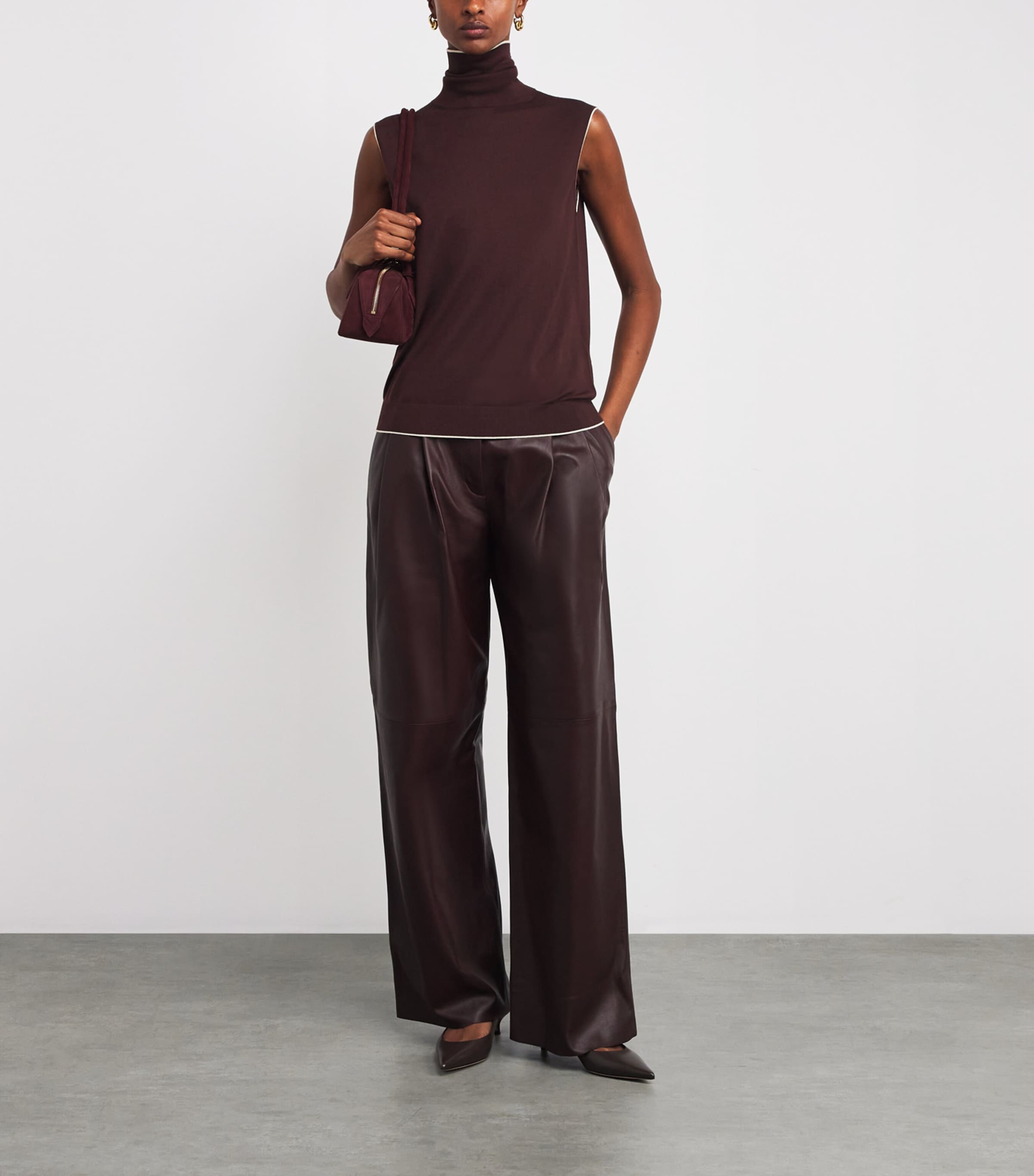 Wool Sleeveless Top MOSTO, SABBIA Image 2