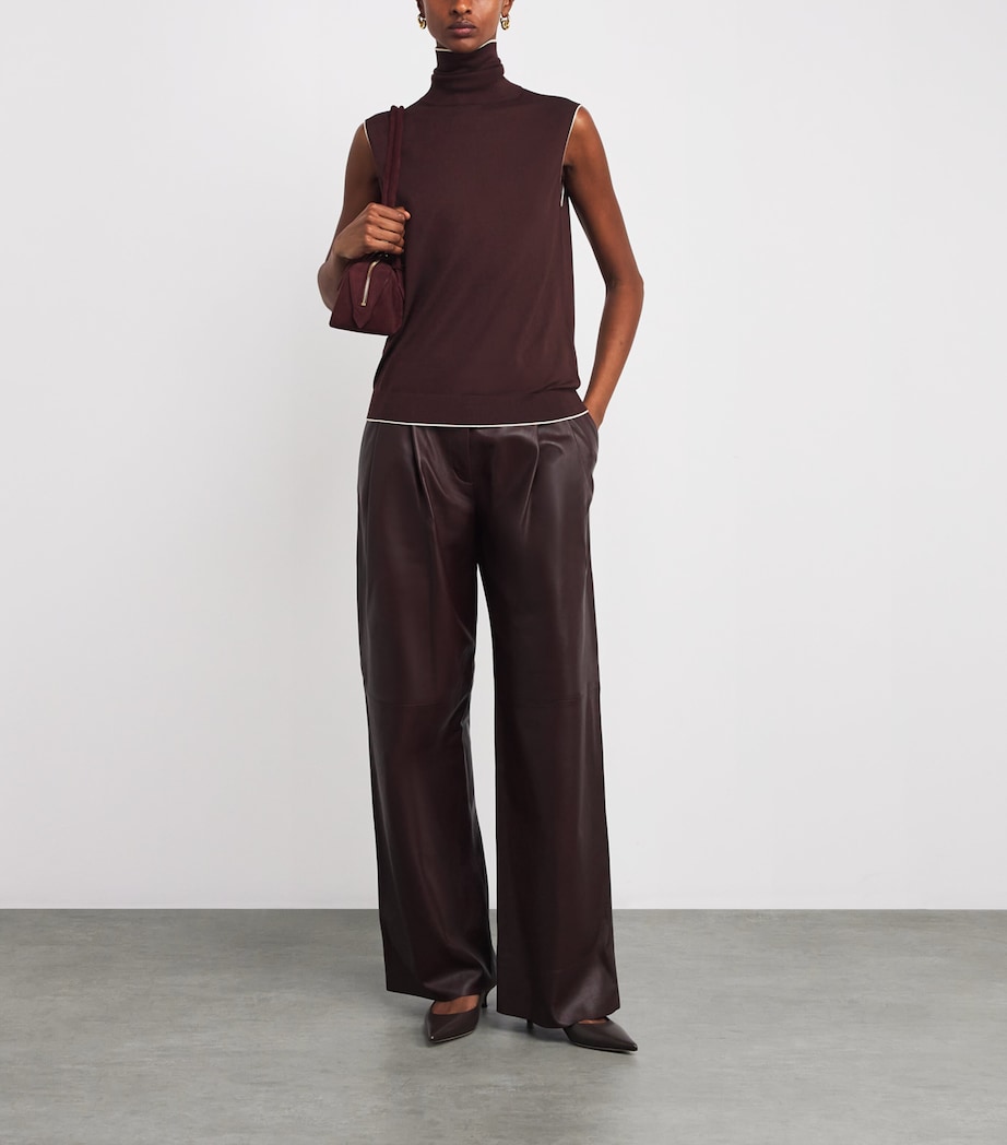 Wool Sleeveless Top MOSTO, SABBIA Image 2