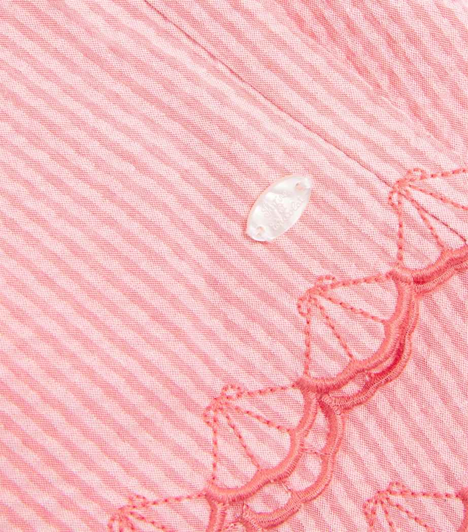 Cotton Striped Shorts (3-36 Months) CORAIL Image 3