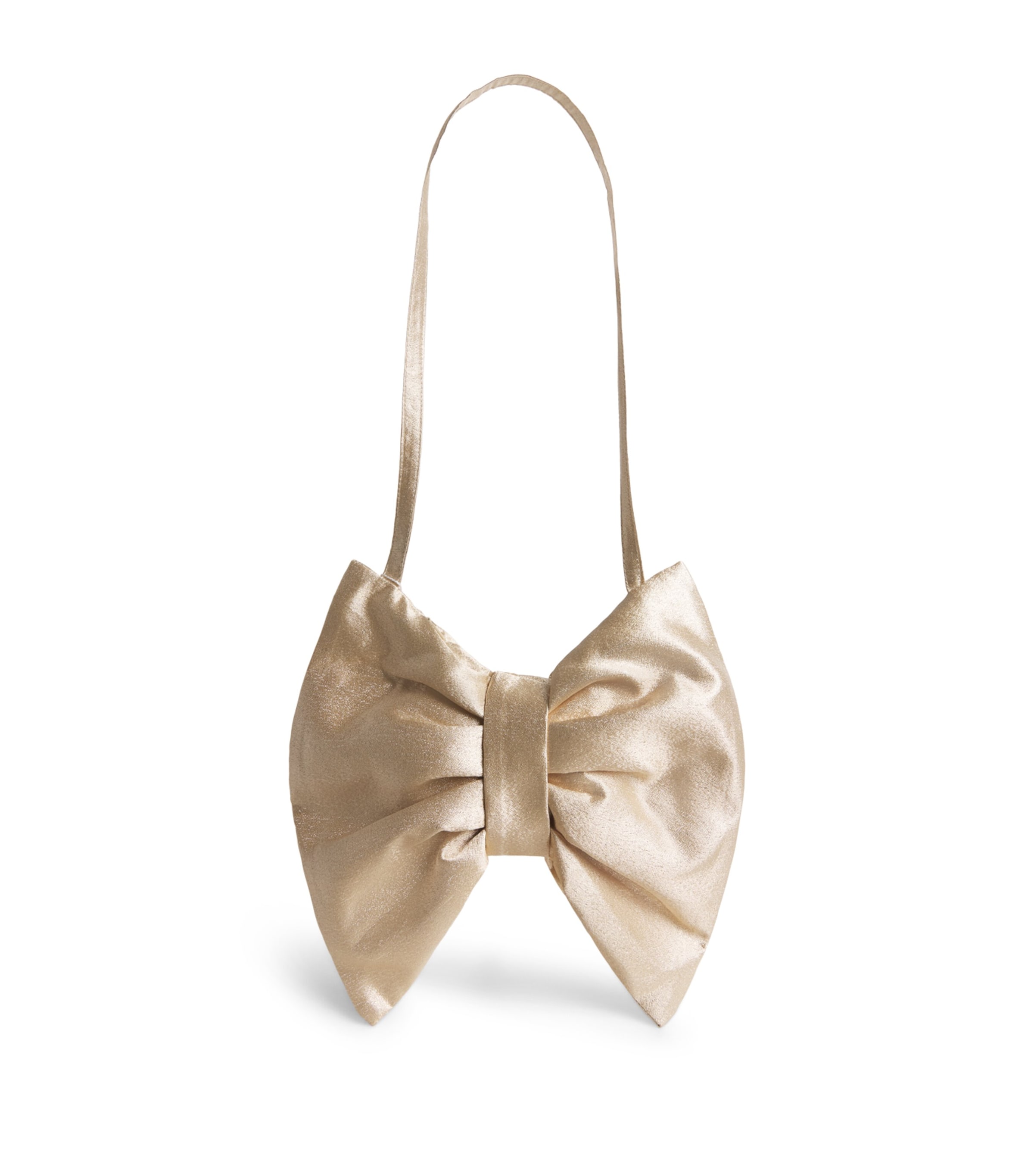 Metallic Bow Shoulder Bag GOLD Image 1