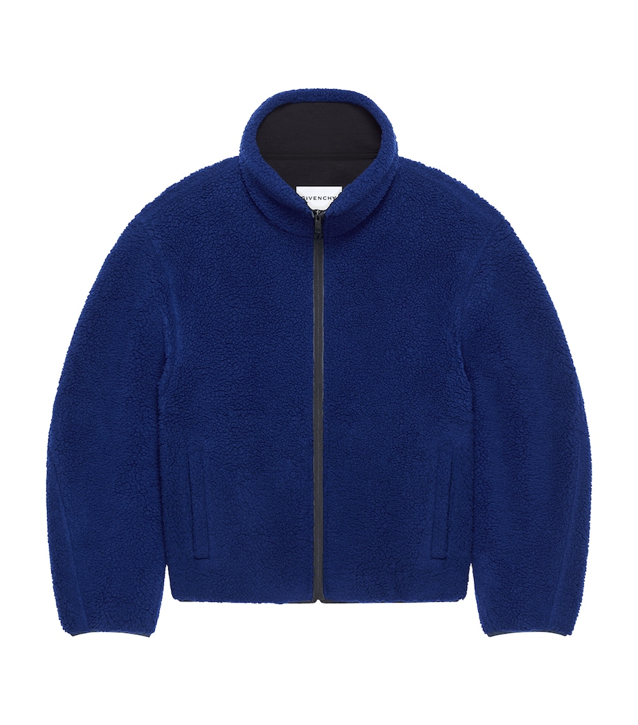 Cotton-Blend Fleece Jacket BRIGHT BLUE Image 1