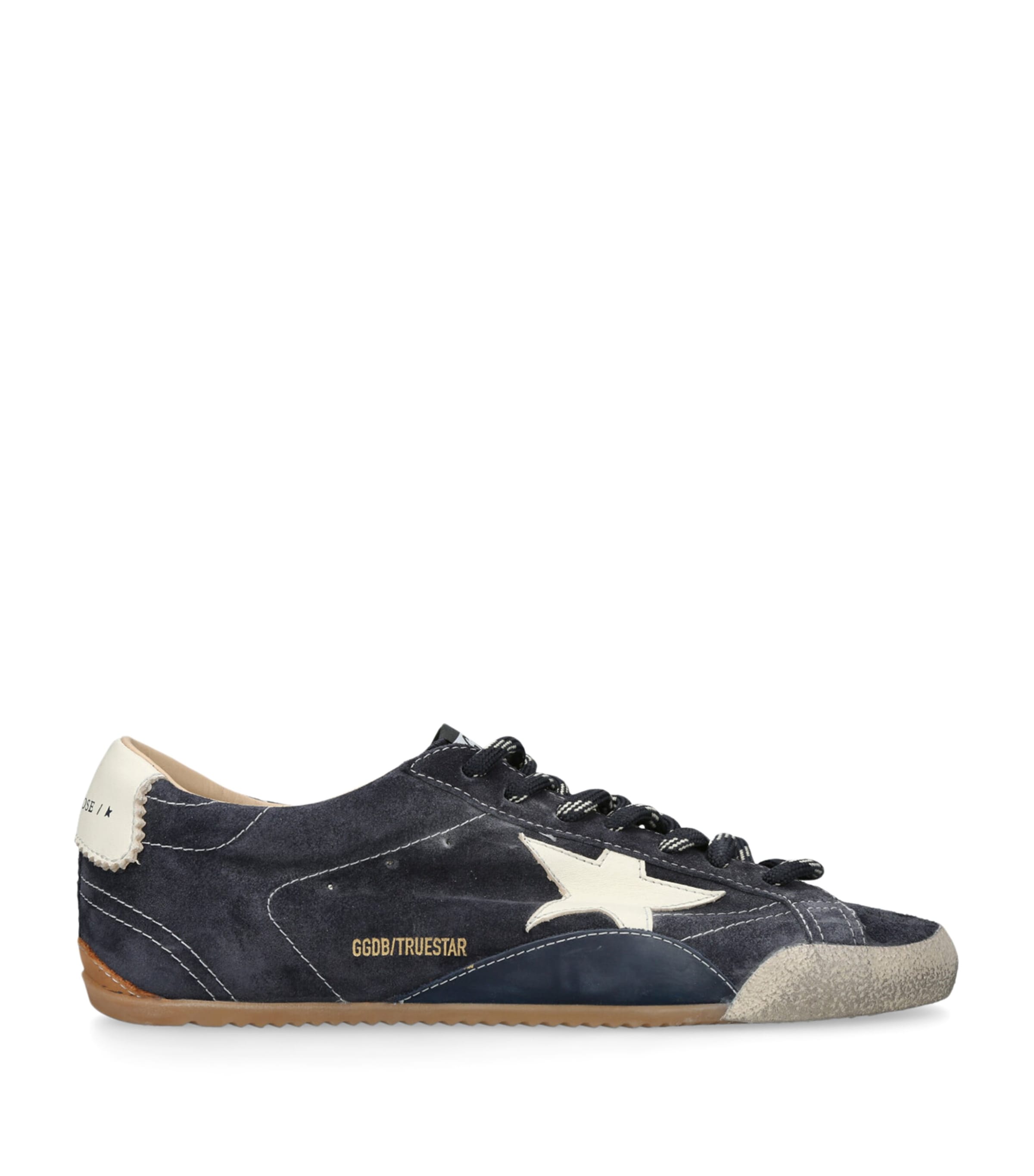 Golden Goose Suede-Leather True Star Sneakers Navy Image 1