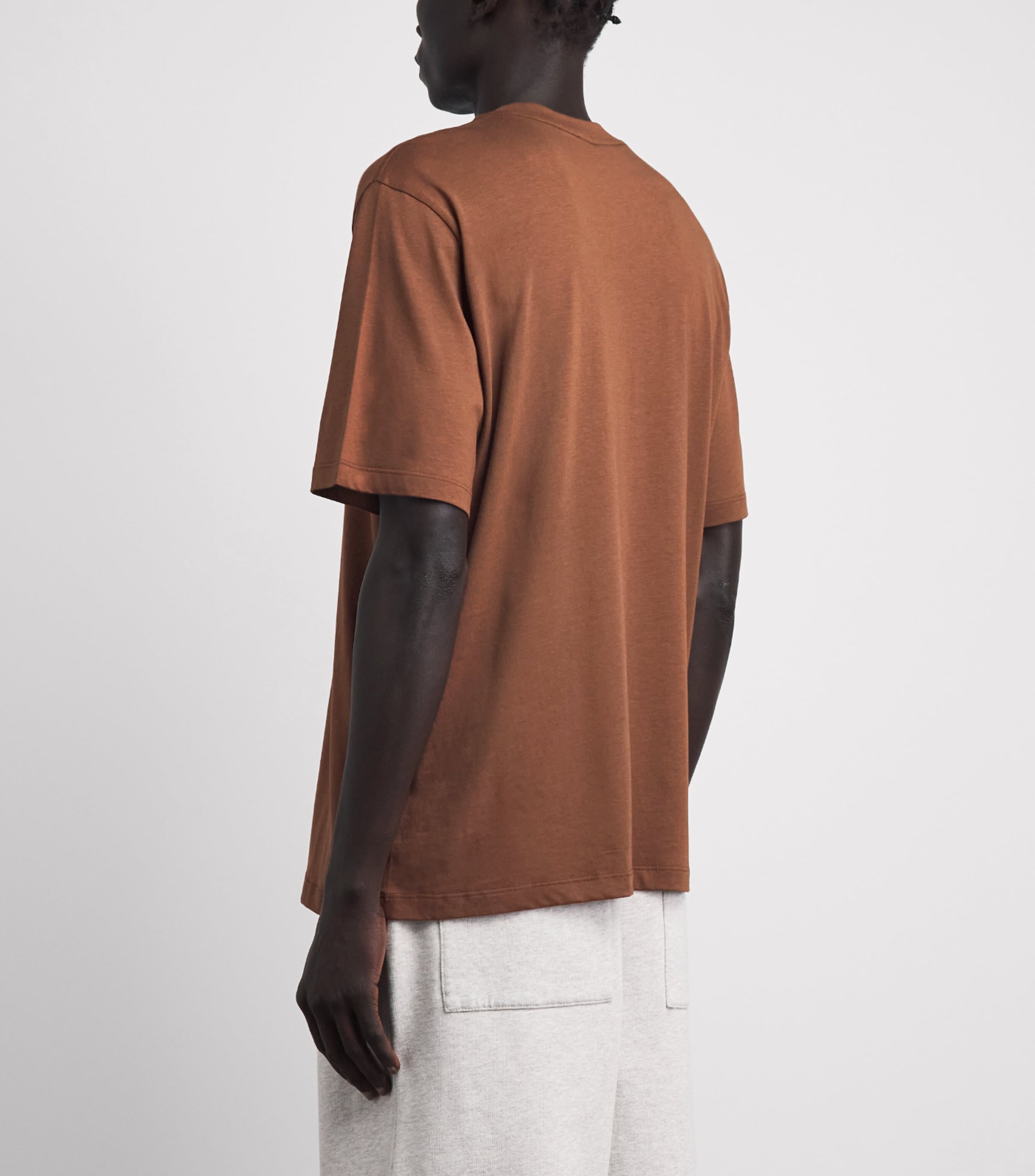 AMIRI Mens Cotton Script T-Shirt Tobacco Image 5