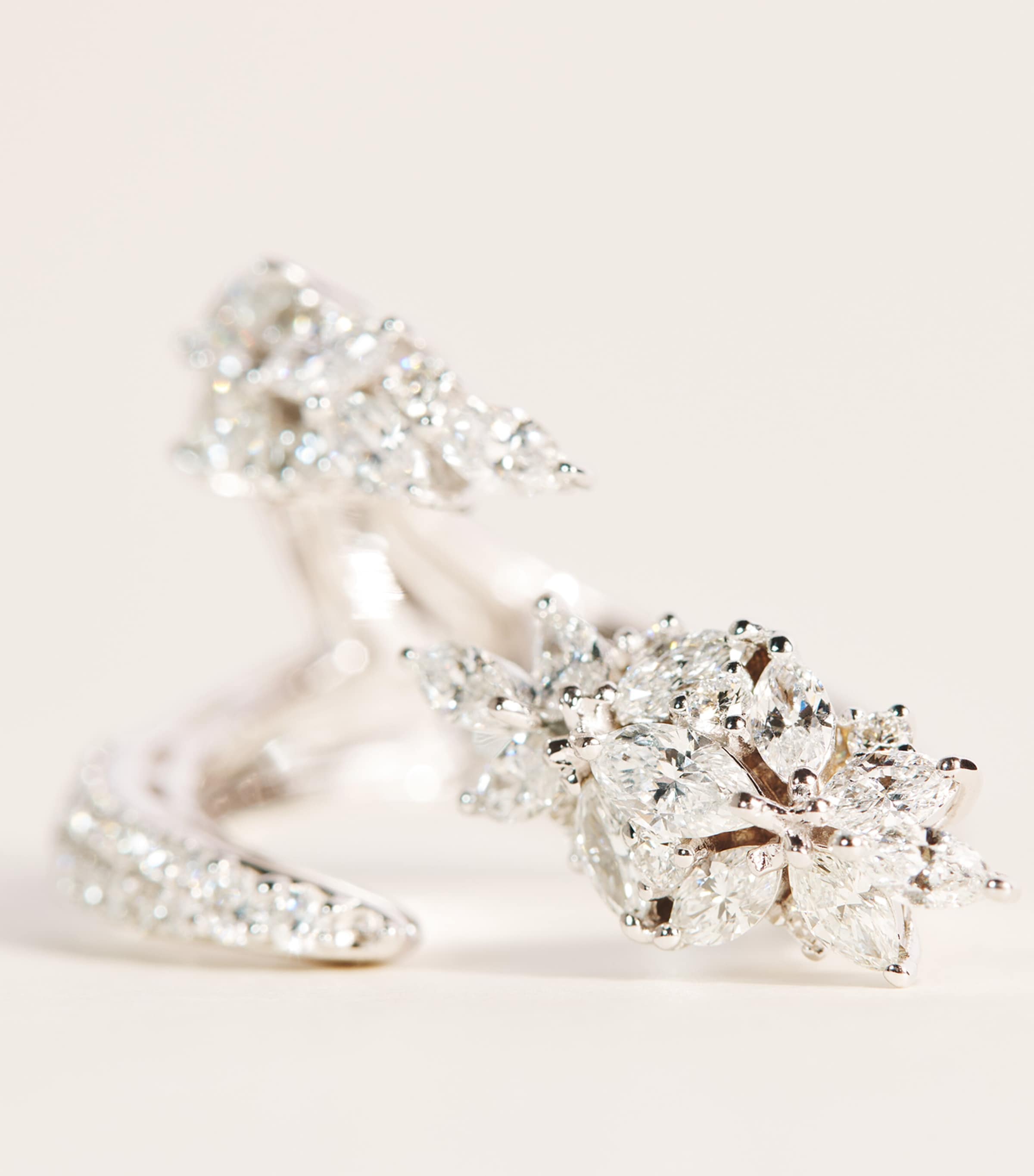 Yeprem White Gold and Diamond Y-Not Stackable Ring White Gold Image 3