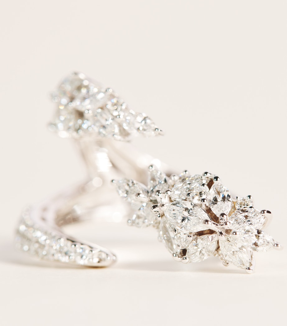 Yeprem White Gold and Diamond Y-Not Stackable Ring White Gold Image 3