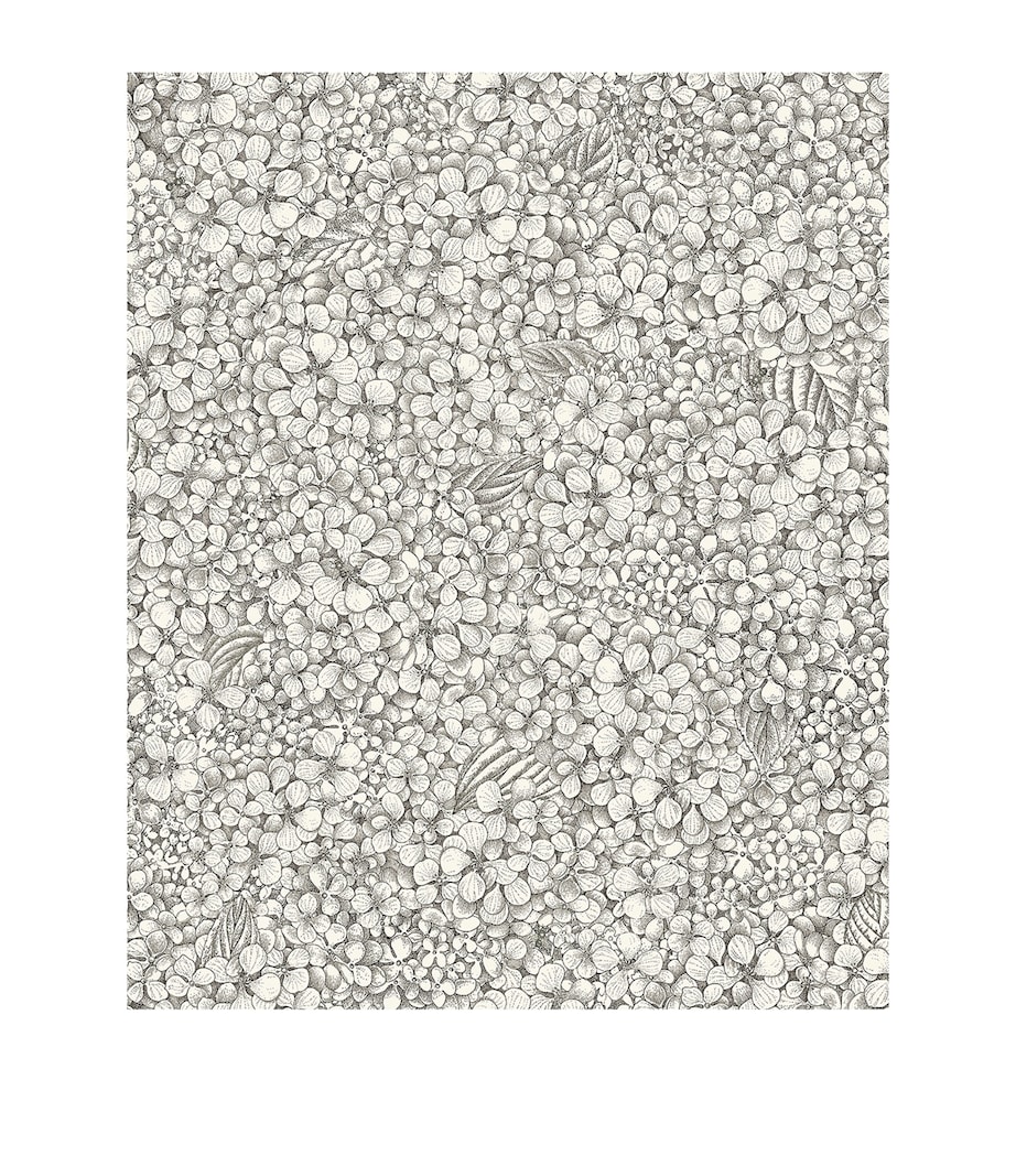 Cole & Son x Fornasetti Ortensia Wallpaper Roll Black & White Image 1
