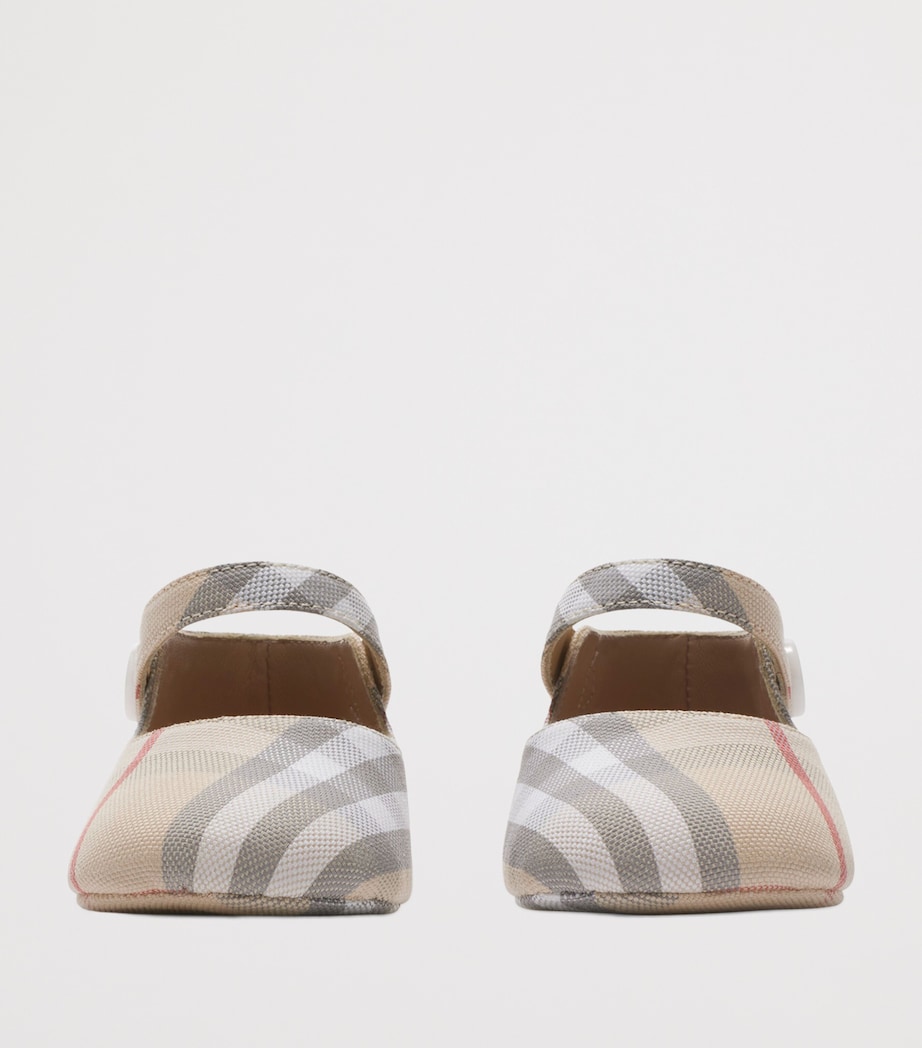 Cotton Check Mary Janes PALE STONE IP CHECK Image 3