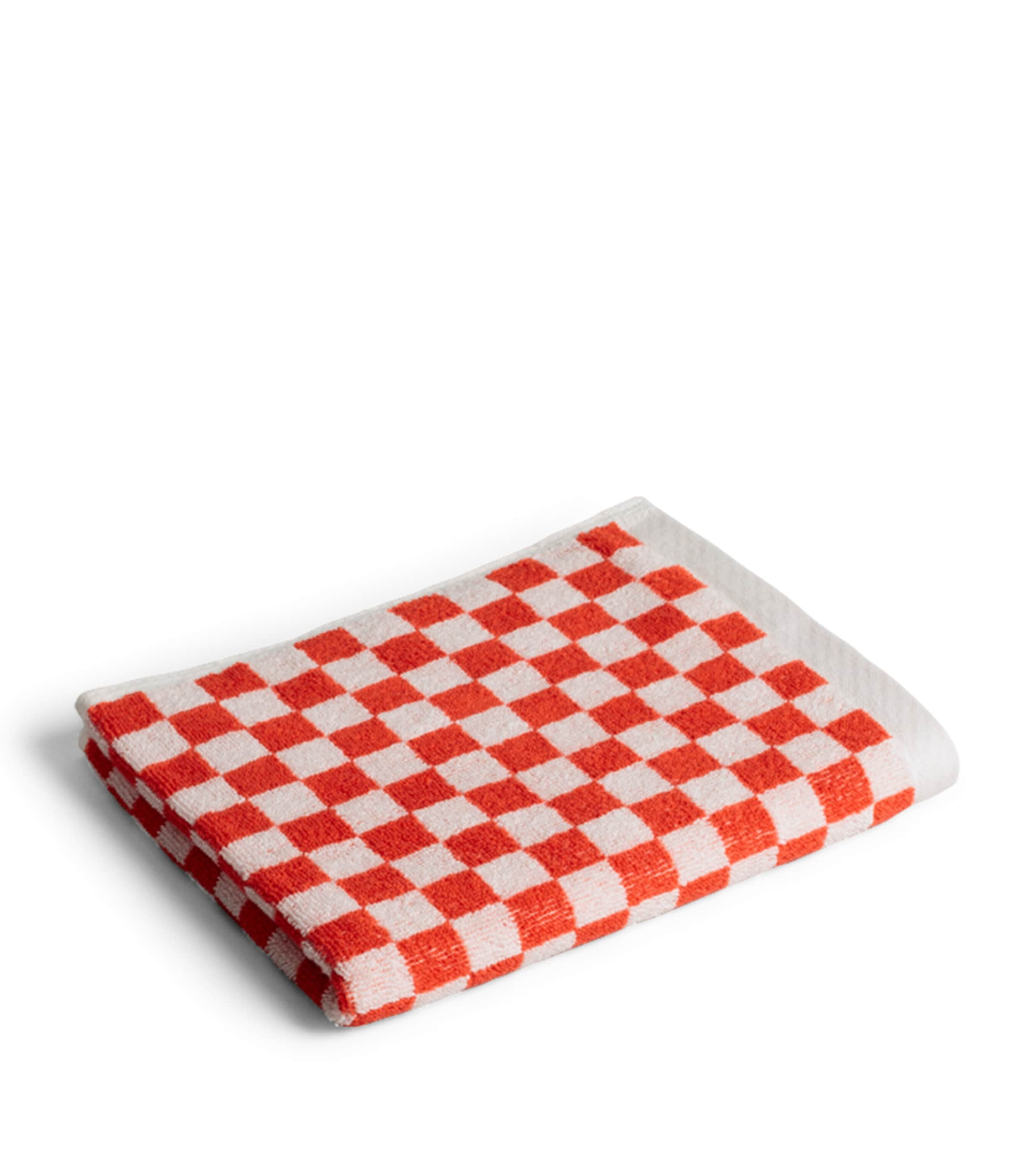 Baina Check Josephine Hand Towel In Red