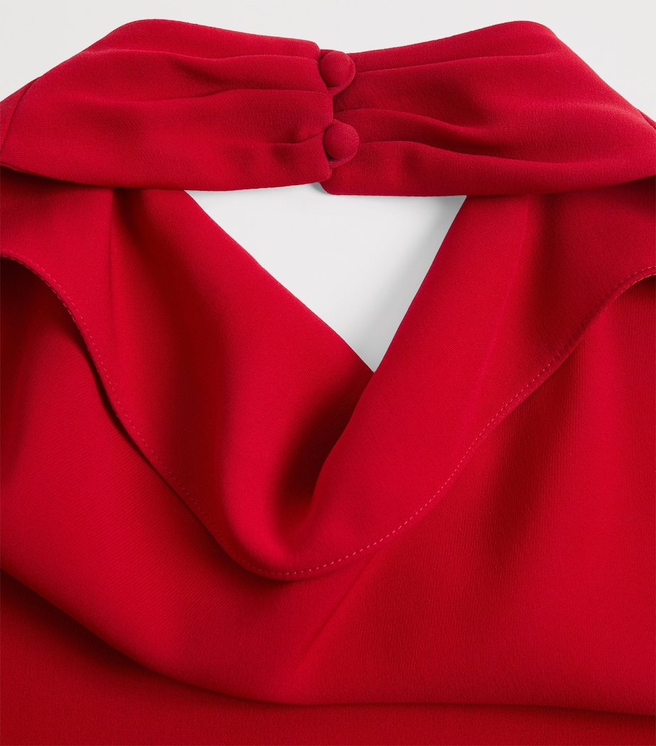 Valentino Womens Silk Halterneck Mini Dress Image 7