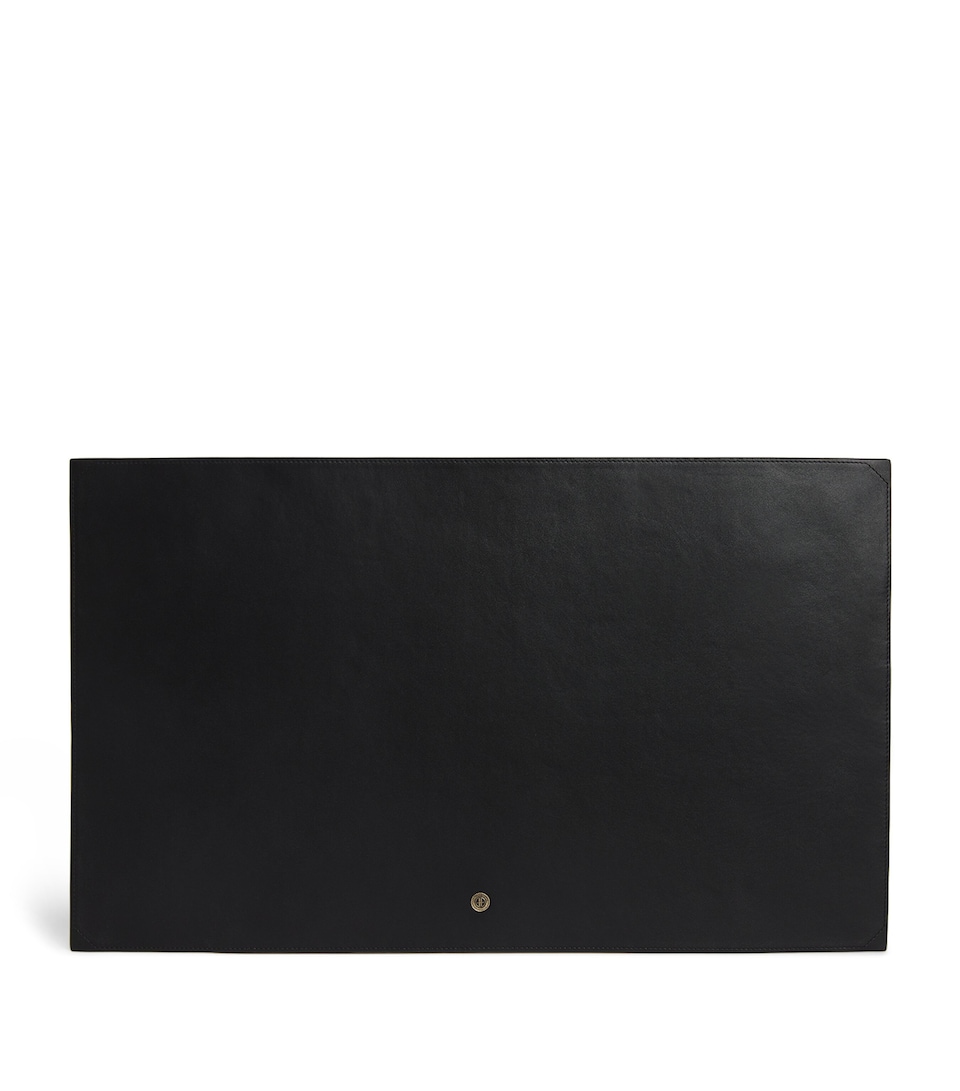 Harrods Leather Desk Mat Black