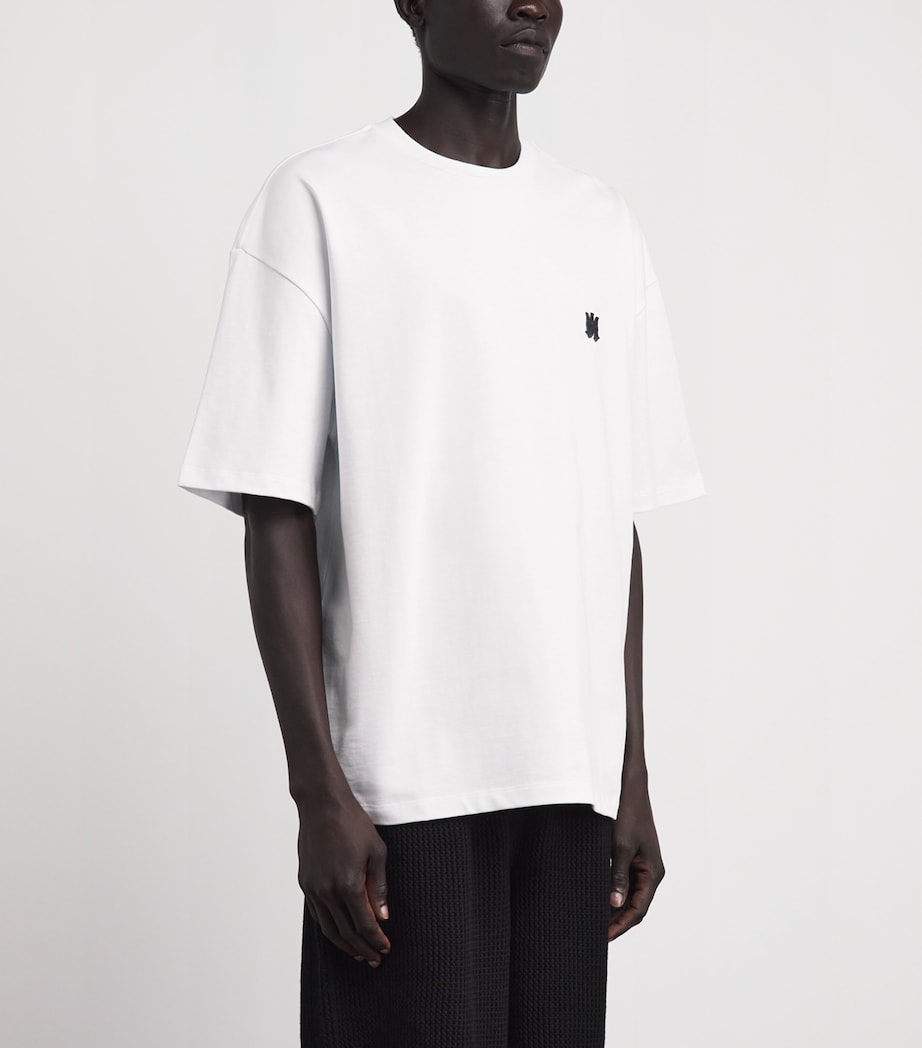 AMIRI Mens Cotton Logo Skater T-Shirt White Image 4