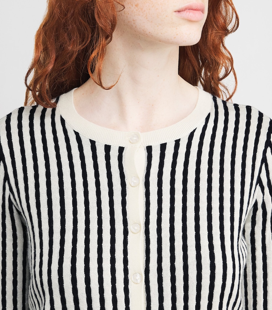 The Cable Cardigan NAVY MULTI Image 6