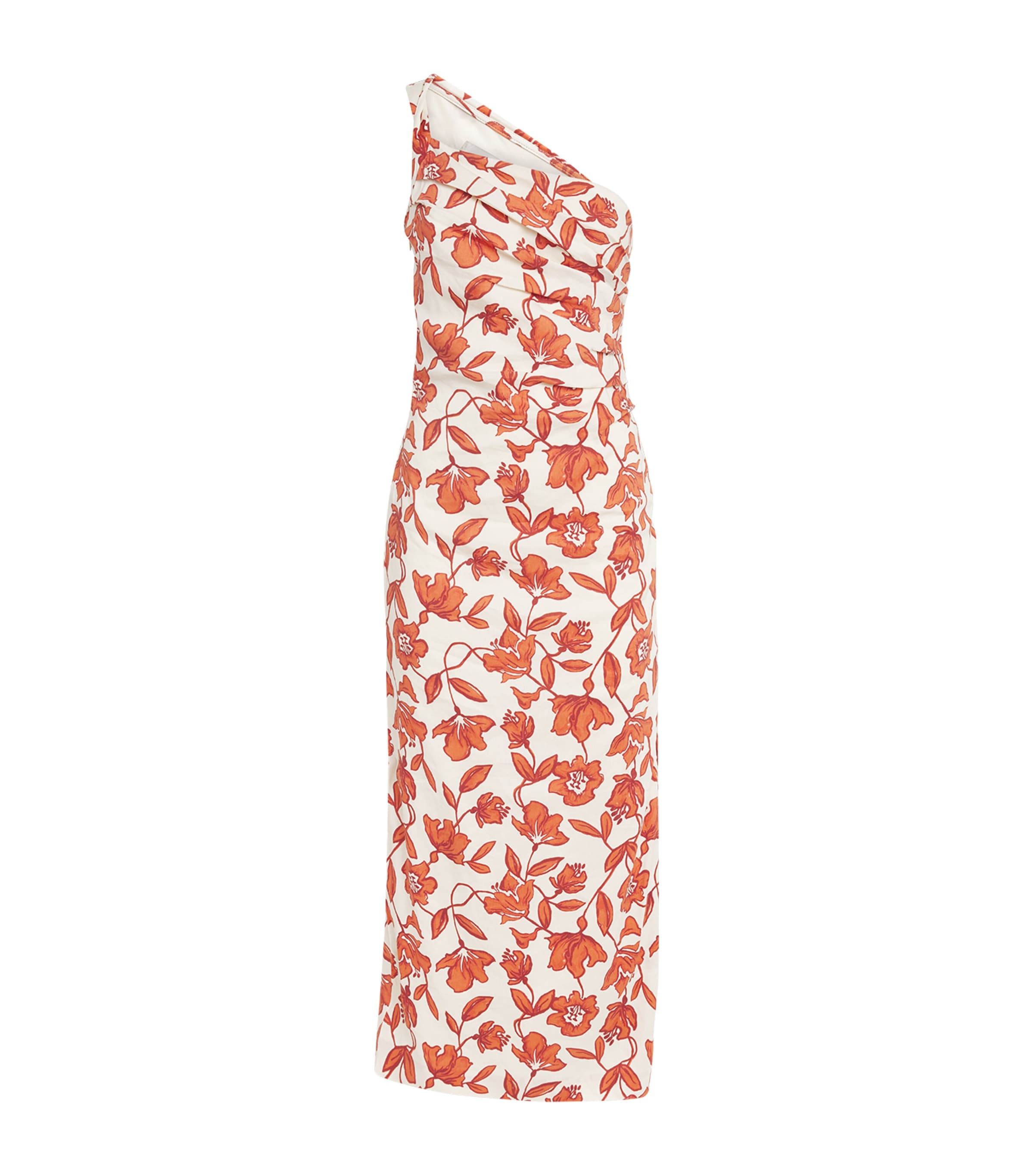 SIR. Linen-Blend Chloe Midi Dress Tuileries