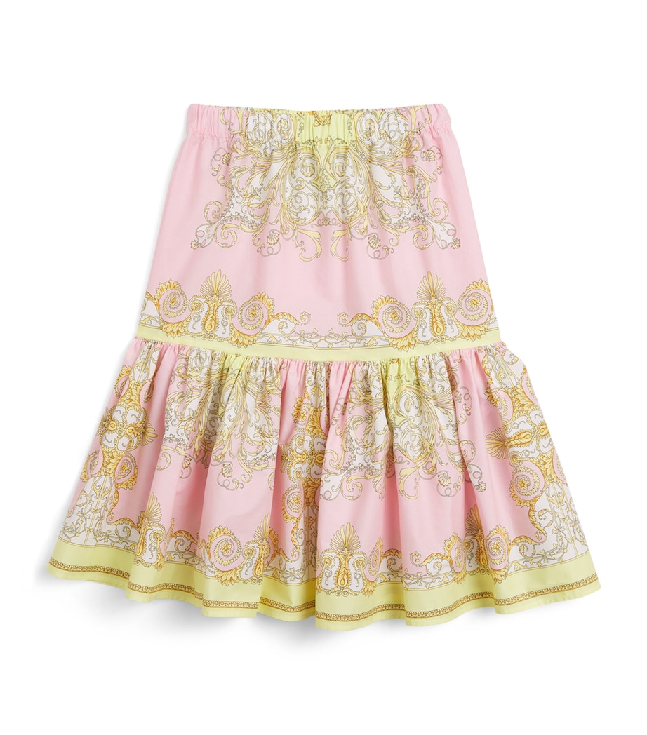 Cotton Barocco Skirt (6-14 Years) 5Y590 YELL+RSE QRTZ Image 1