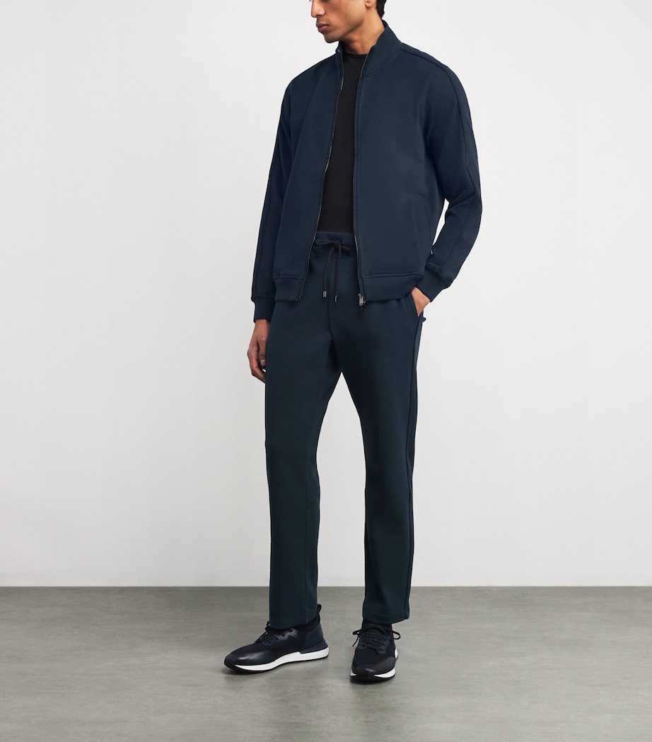 Cotton-Blend Zip-Up Sweatshirt 16 BLUE NAVY Image 2