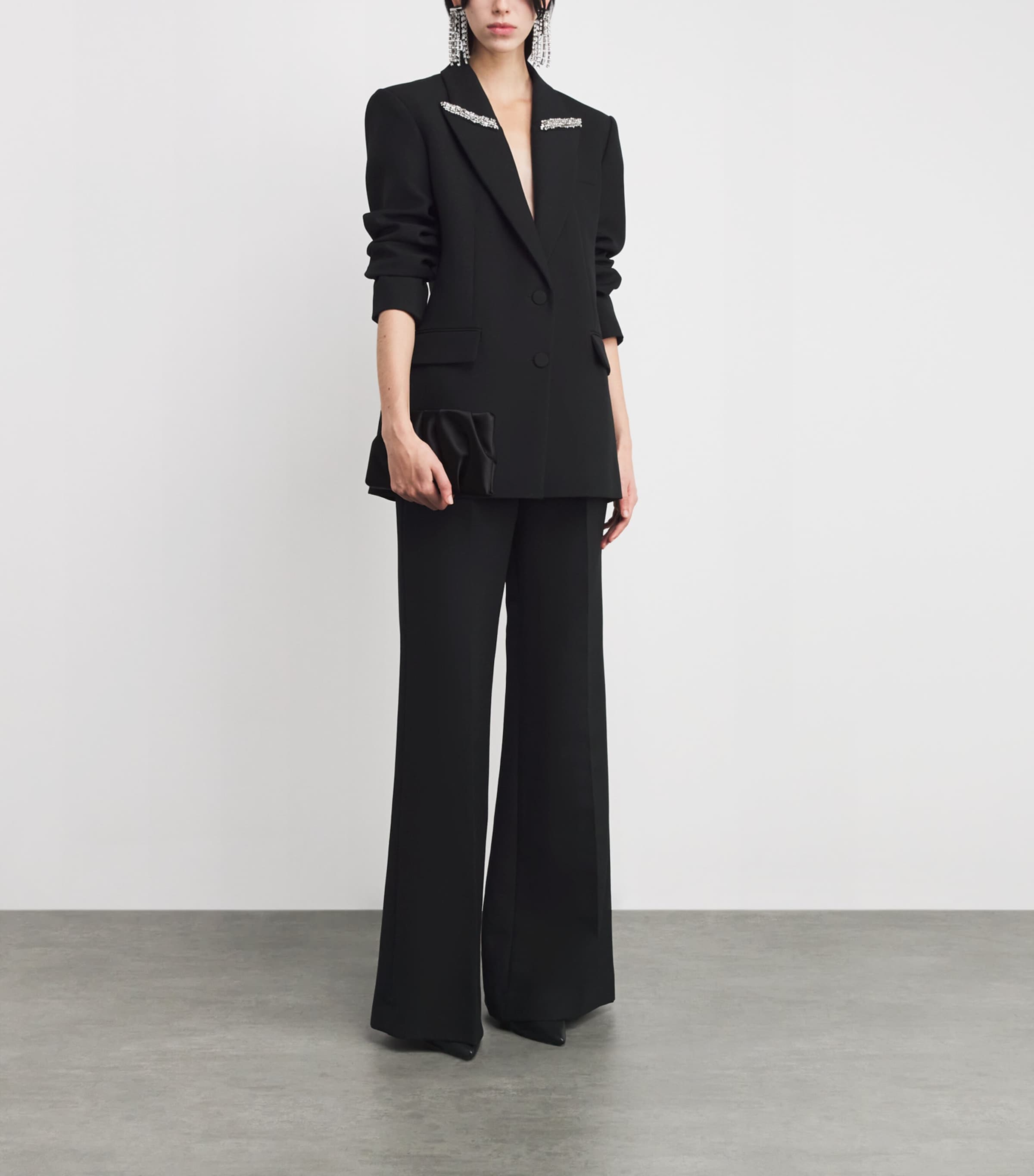 Crystal-Embellished Blazer BLACK Image 2