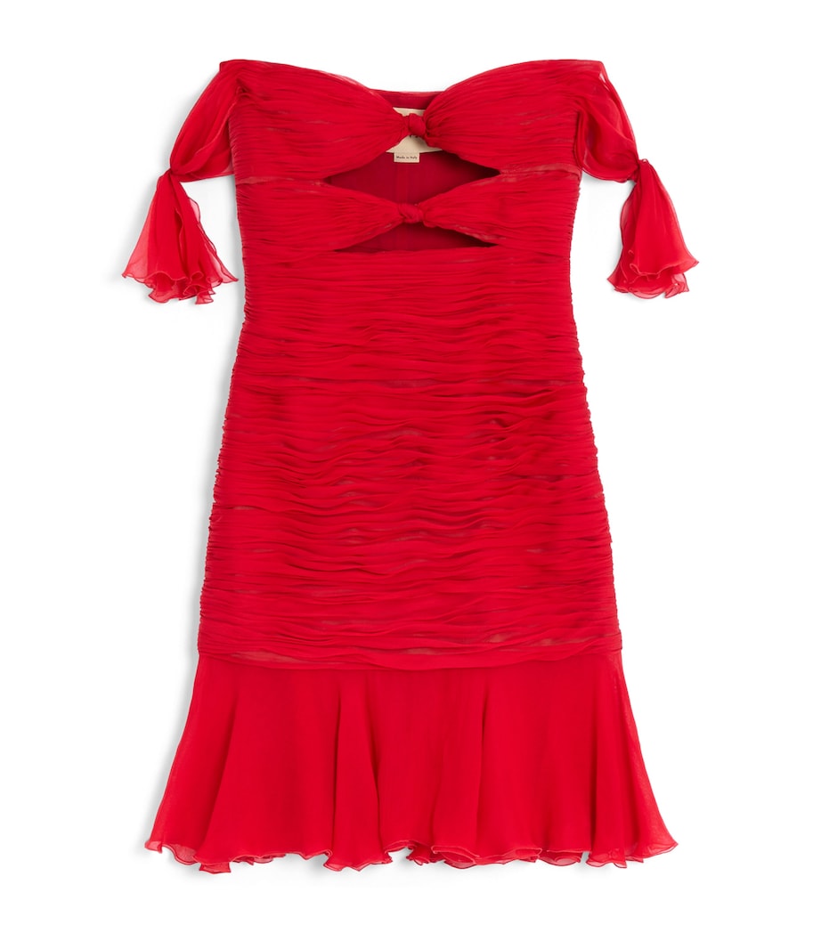 Valentino Womens Silk Chiffon Mini Dress Image 1